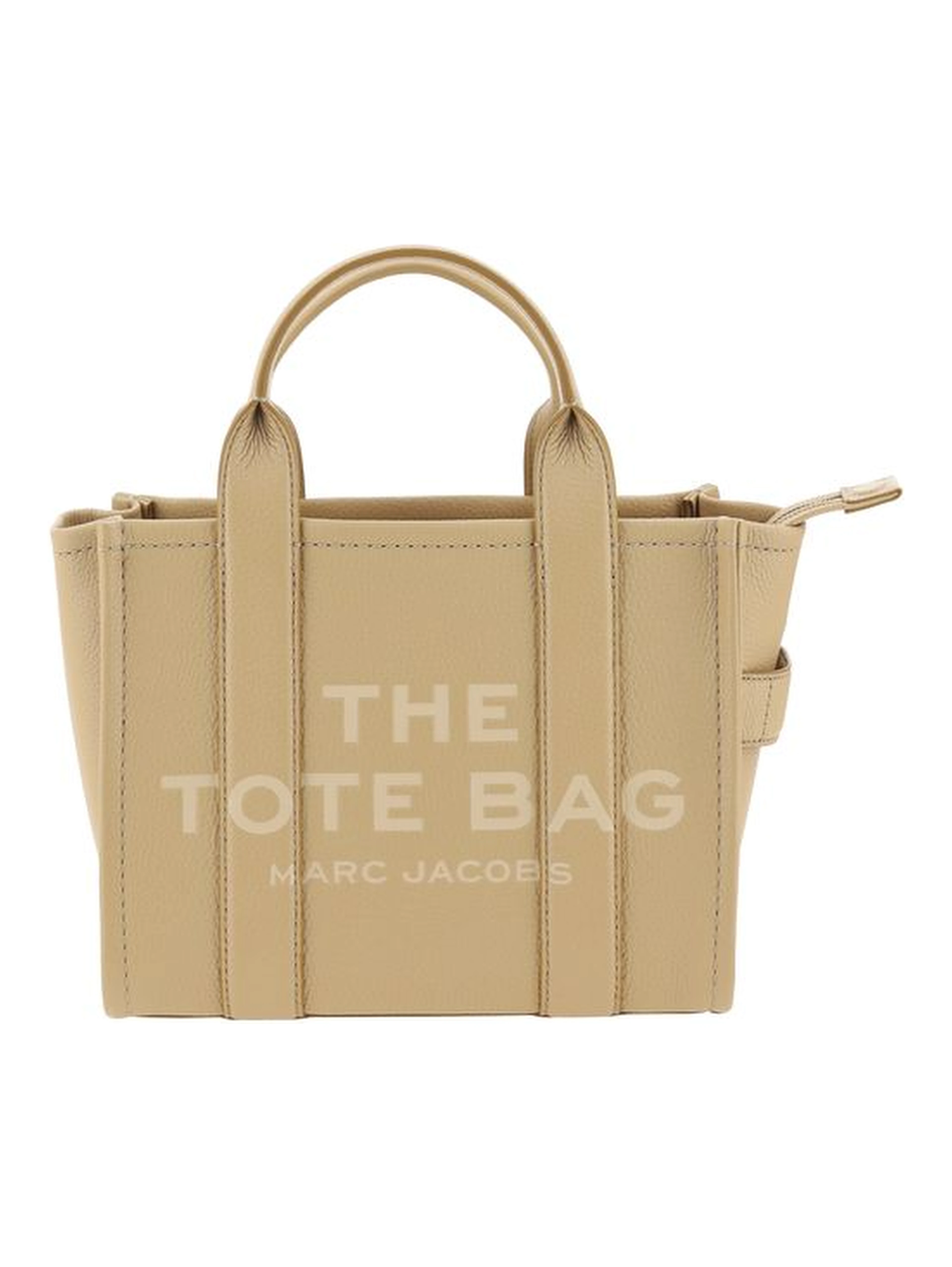 Beige Calf Leather Bos Taurus Handbag