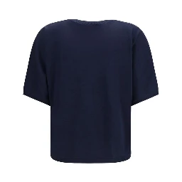 Blue Cashmere Sleeveles Sweater