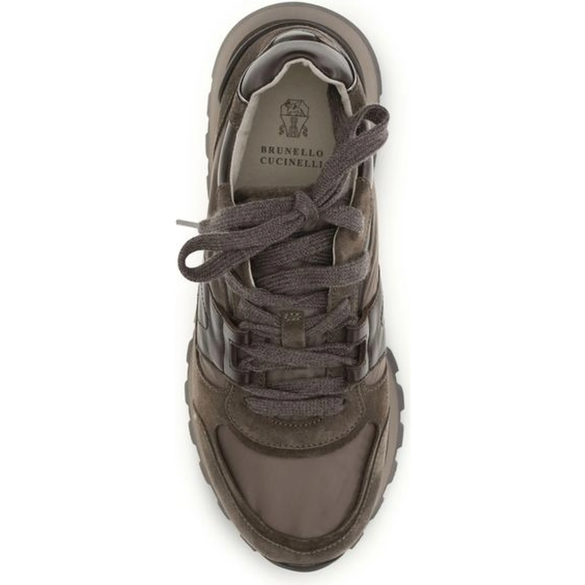 Brown Calf Leather Bos Taurus Athletic Sneakers