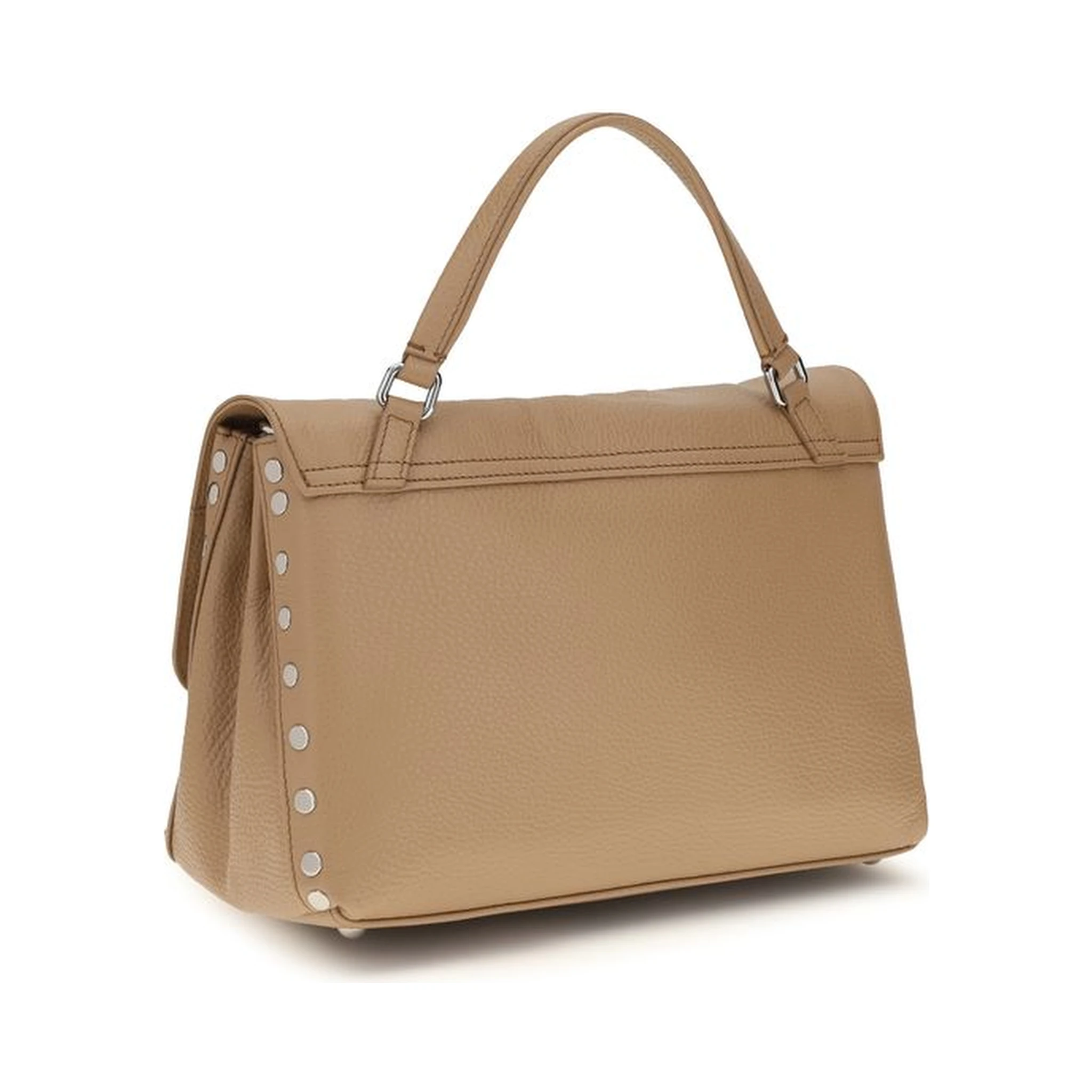 Beige Calf Leather Bos Taurus Shoulder Bag