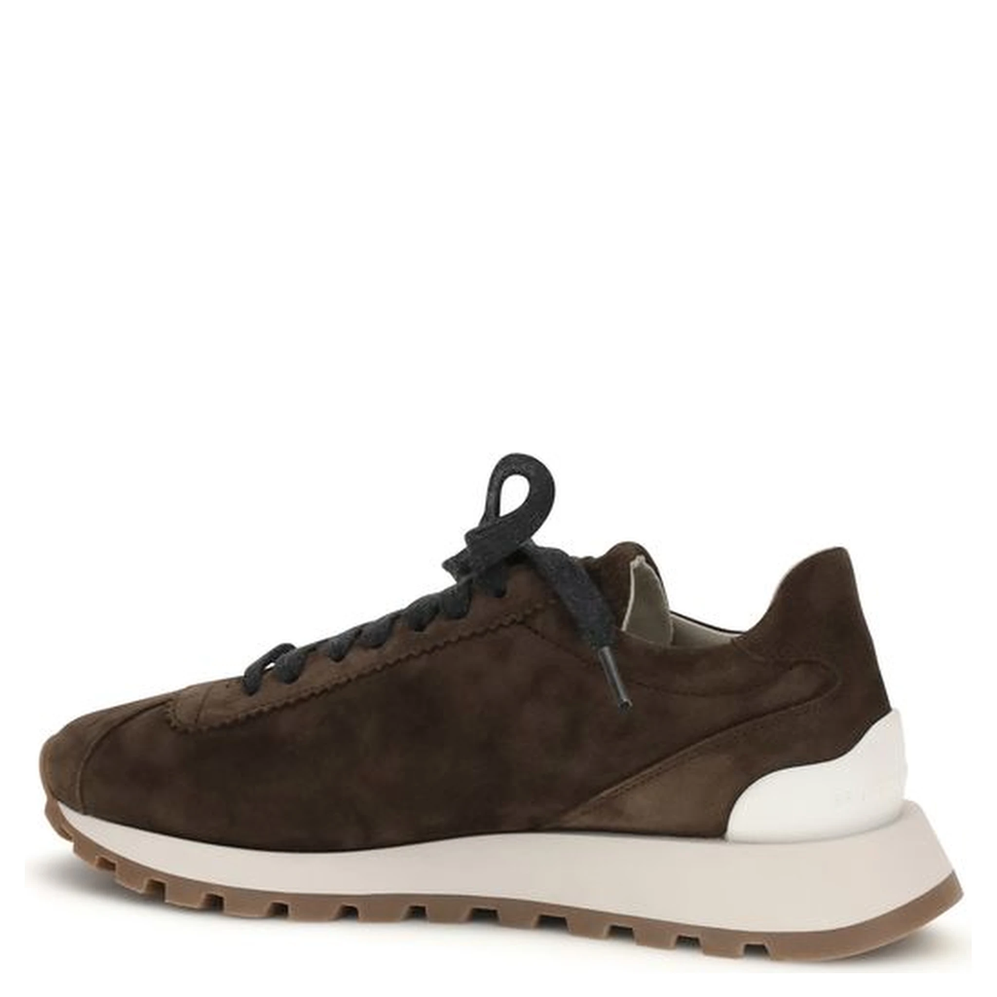 Brown Calf Leather Bos Taurus Athletic Sneakers