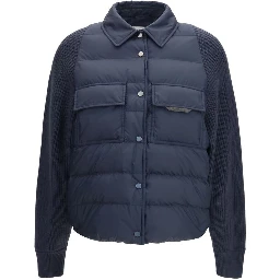 Blue Polyester Jacket