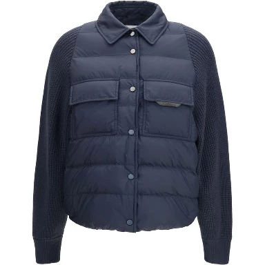 Blue Polyester Jacket