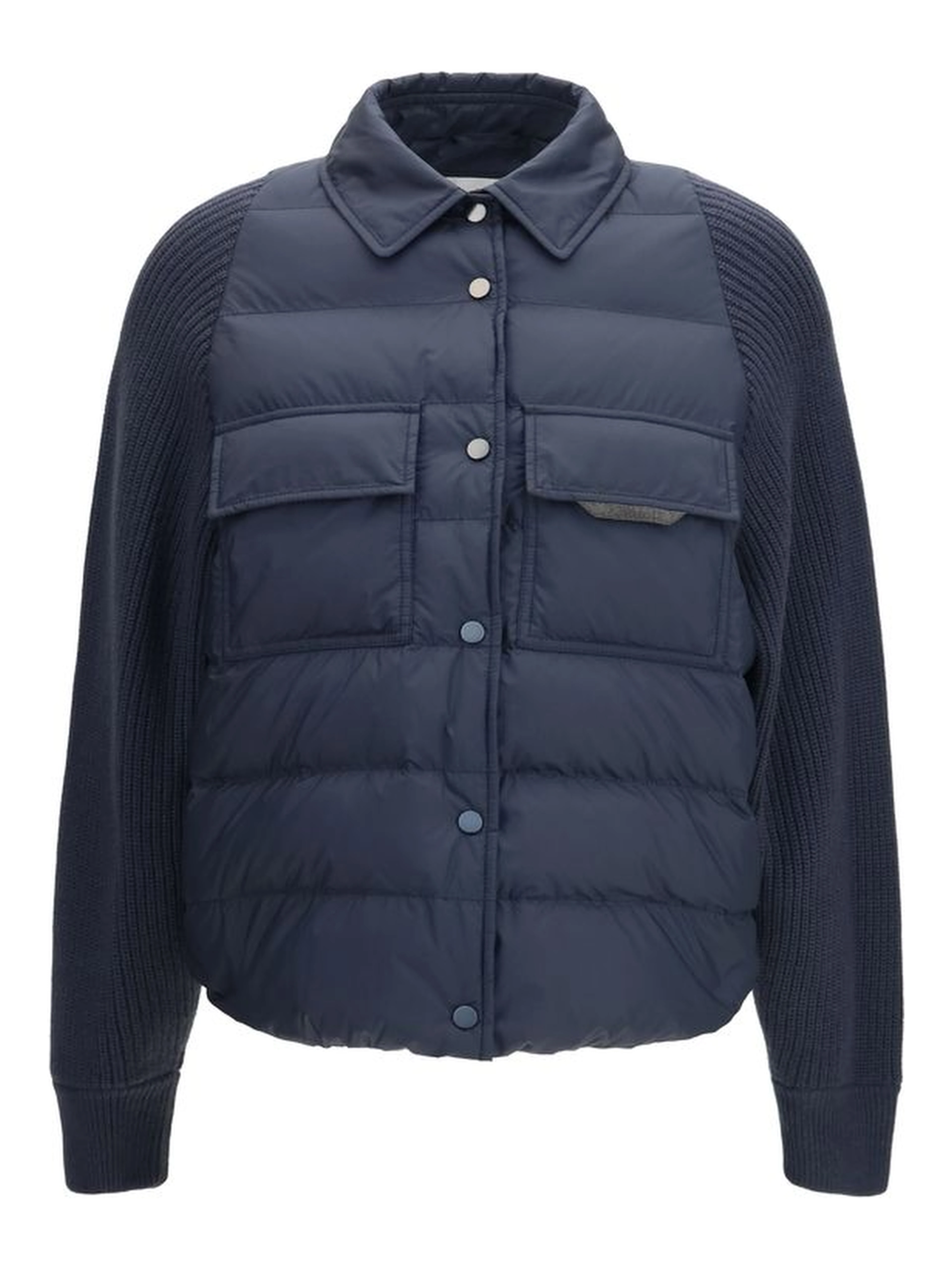 Blue Polyester Jacket