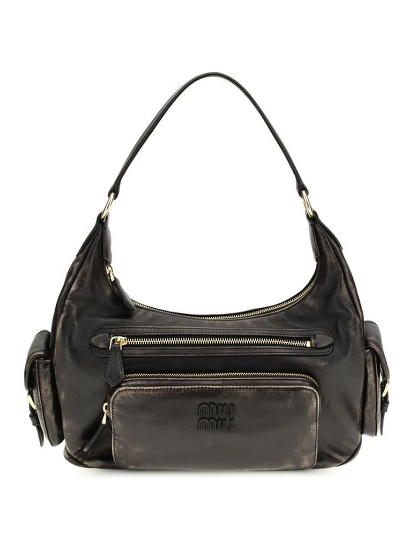 Brown Calf Leather Bos Taurus Shoulder Bag