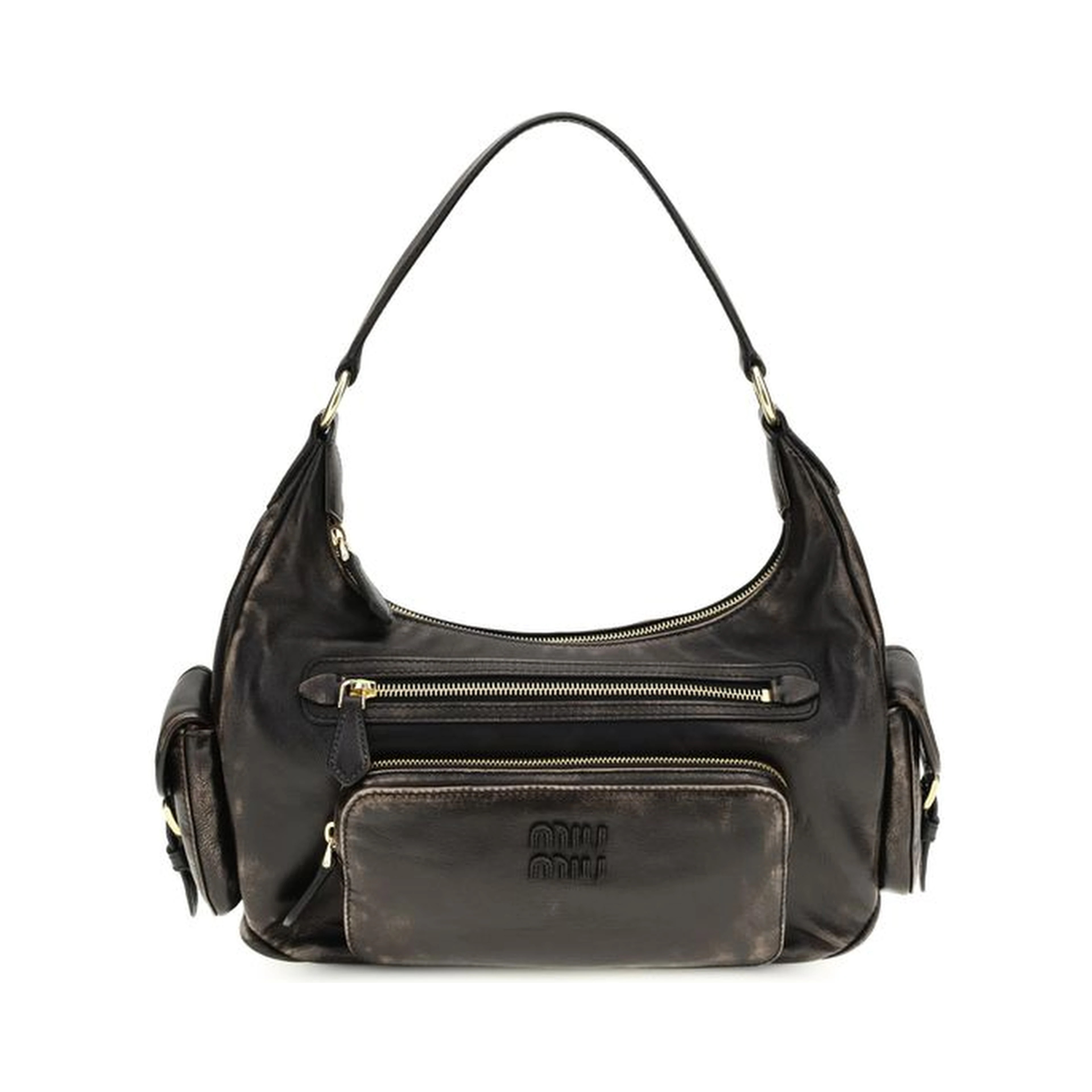 Brown Calf Leather Bos Taurus Shoulder Bag