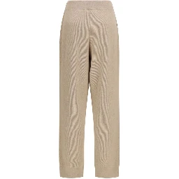 Beige Cashmere Casual Pants