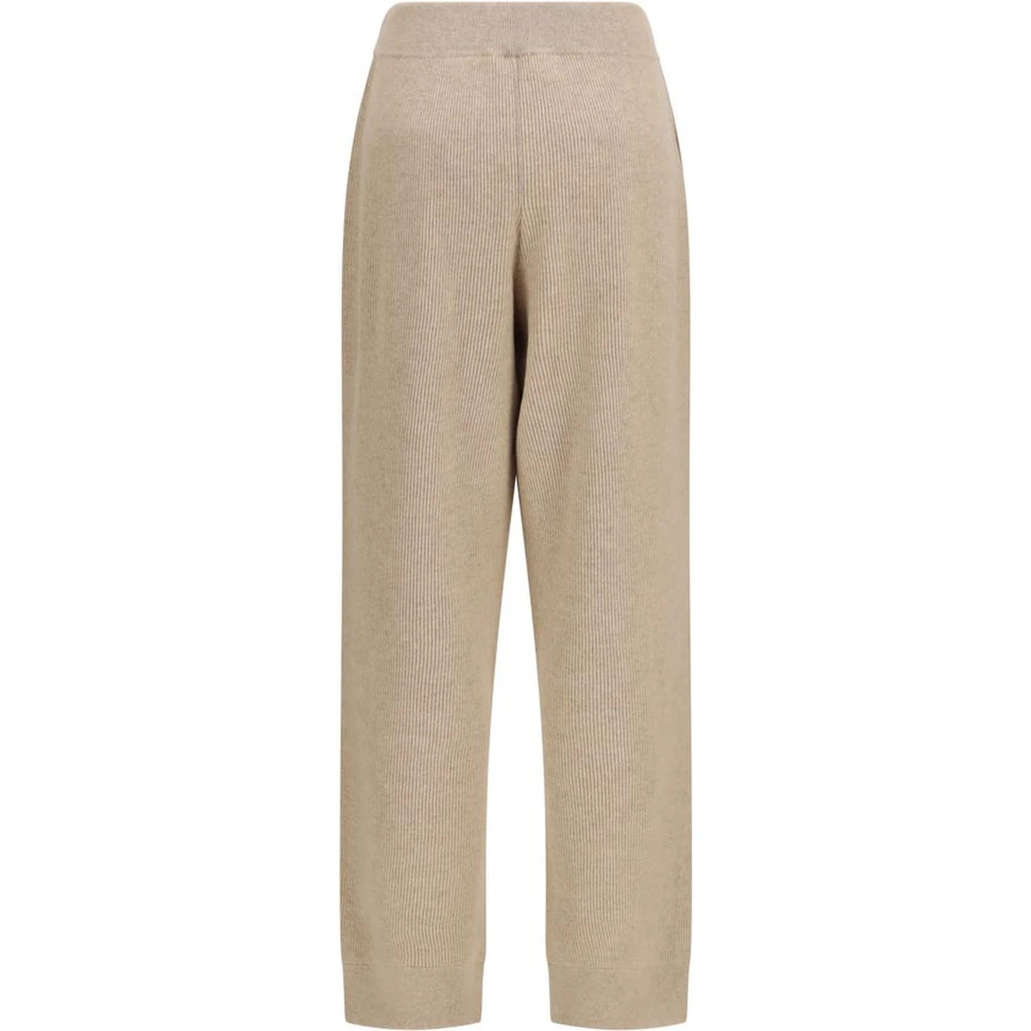 Beige Cashmere Casual Pants
