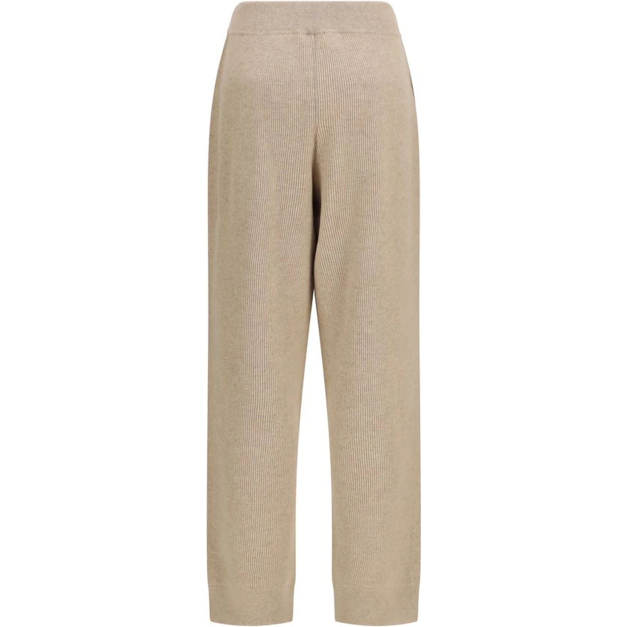 Beige Cashmere Casual Pants