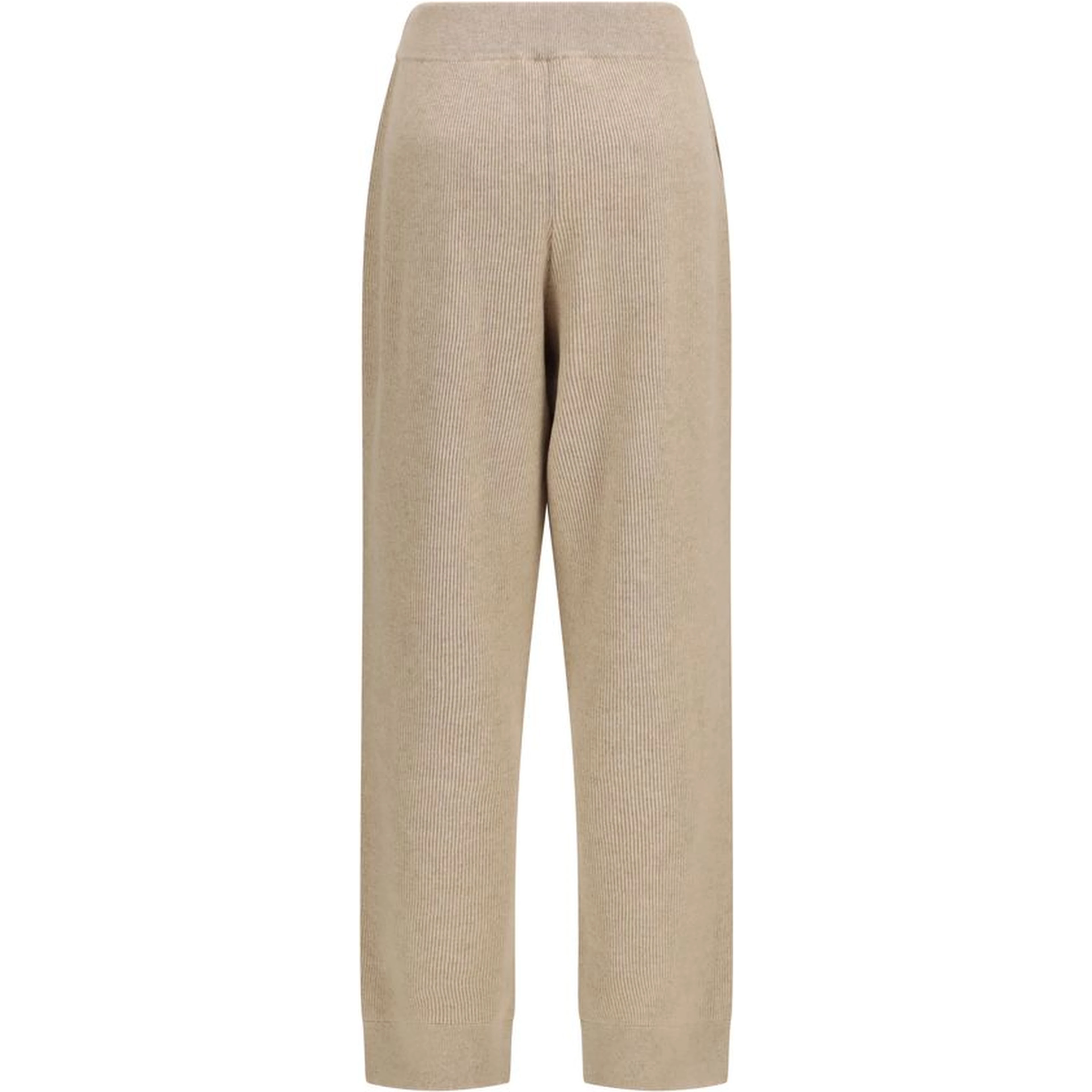 Beige Cashmere Casual Pants