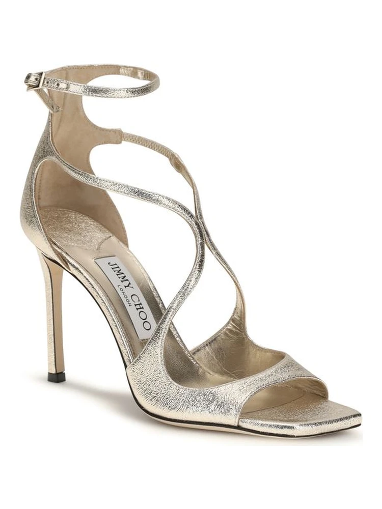 Gold Calf Leather Bos Taurus Stiletto Heel Sandals alternative