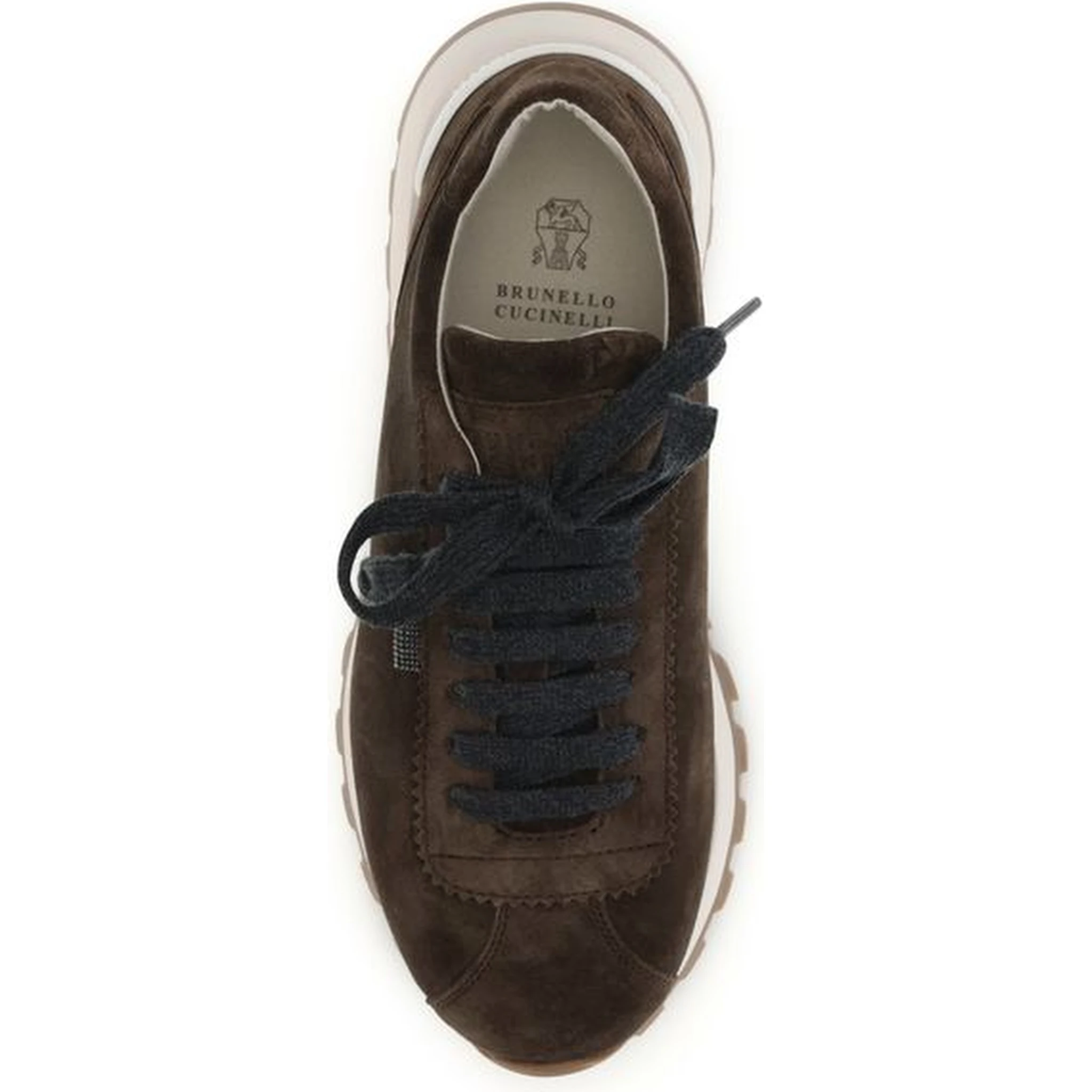 Brown Calf Leather Bos Taurus Athletic Sneakers