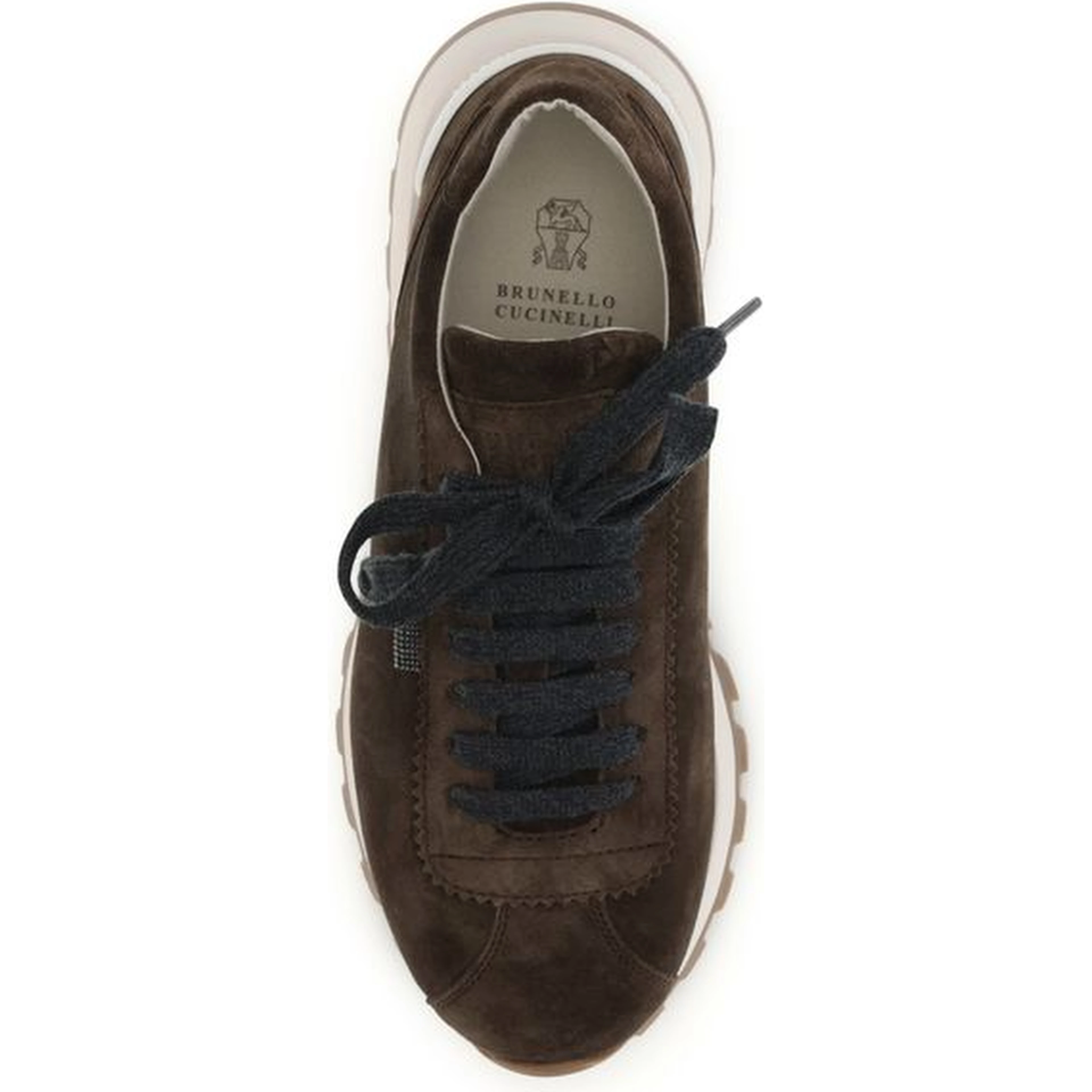 Brown Calf Leather Bos Taurus Athletic Sneakers