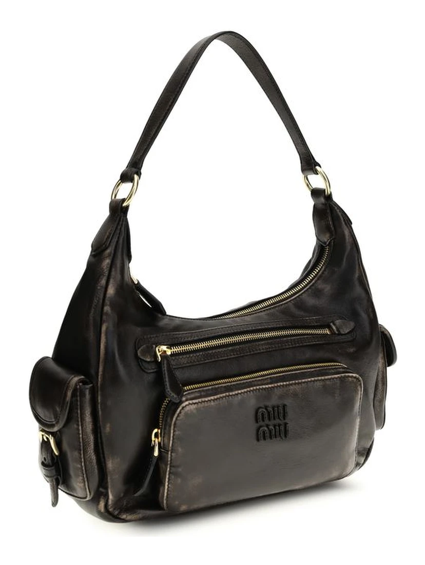 Brown Calf Leather Bos Taurus Shoulder Bag