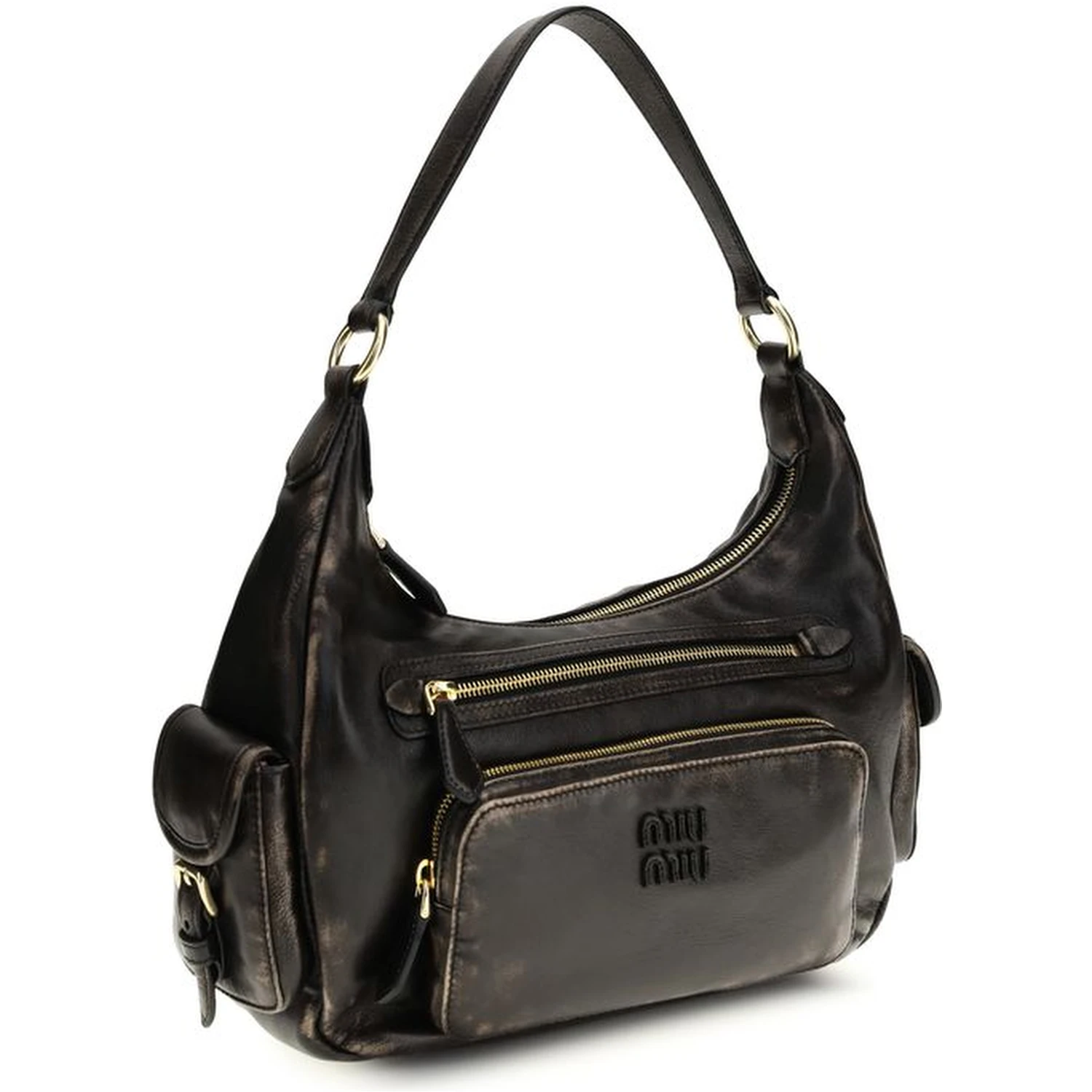 Brown Calf Leather Bos Taurus Shoulder Bag
