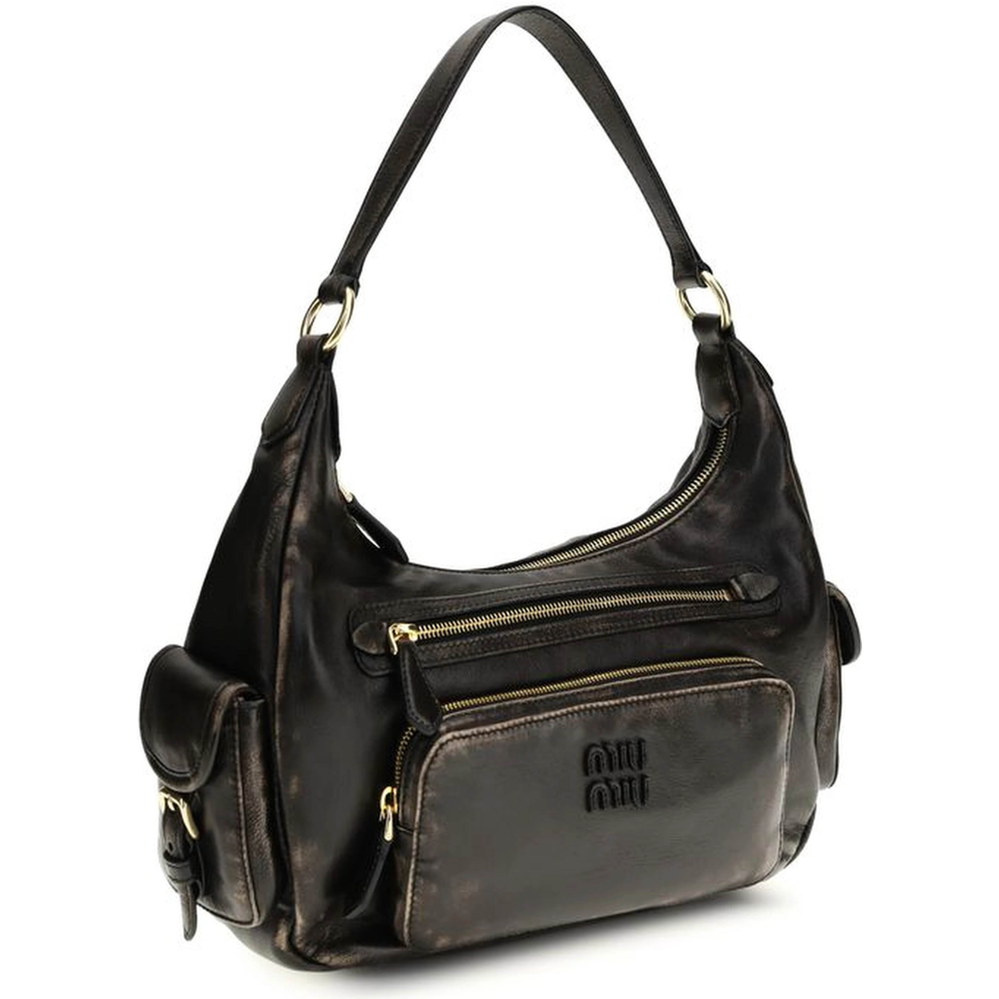 Brown Calf Leather Bos Taurus Shoulder Bag