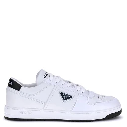 White Calf Leather Bos Taurus Low Top Sneakers