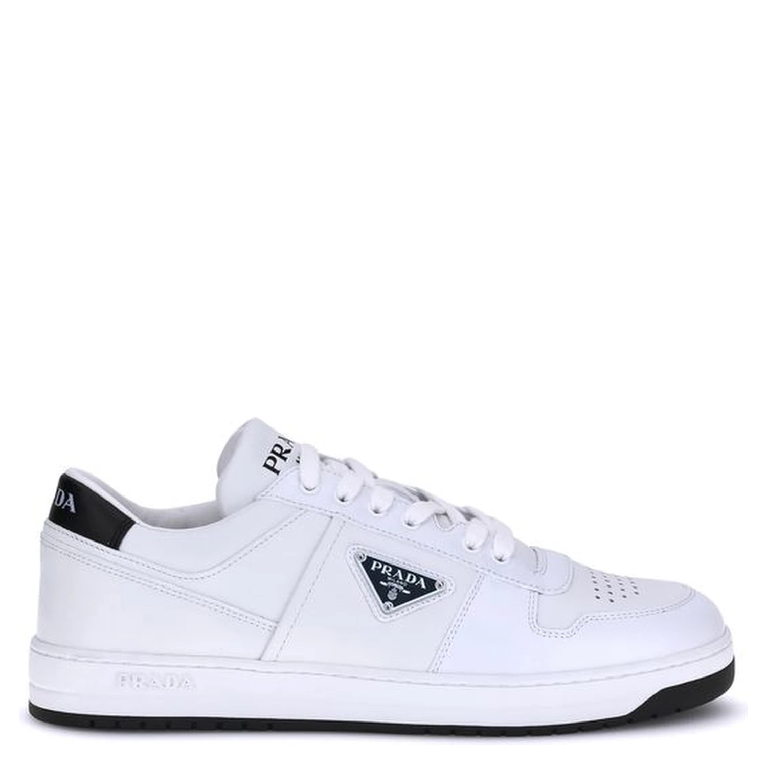 White Calf Leather Bos Taurus Low Top Sneakers