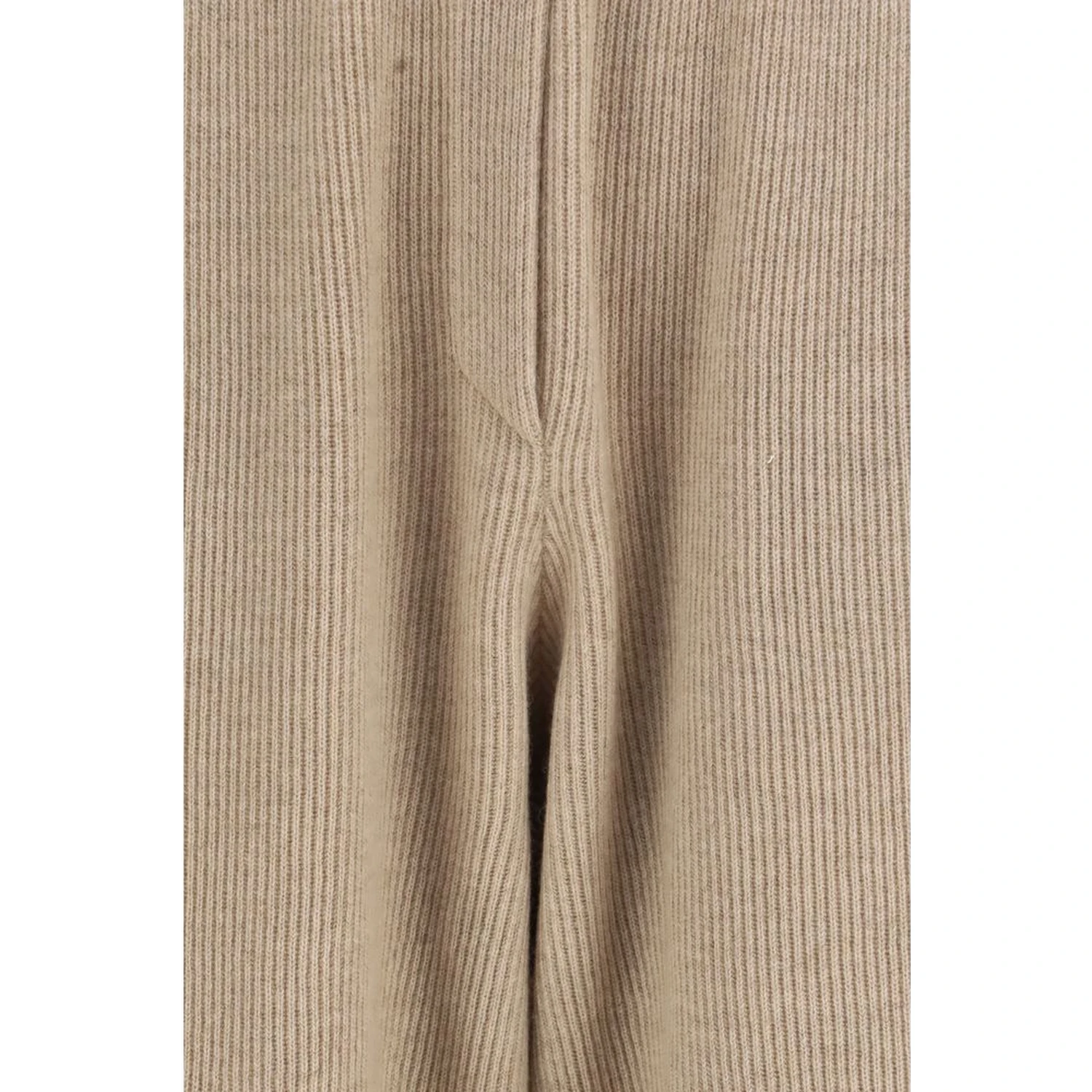 Beige Cashmere Casual Pants