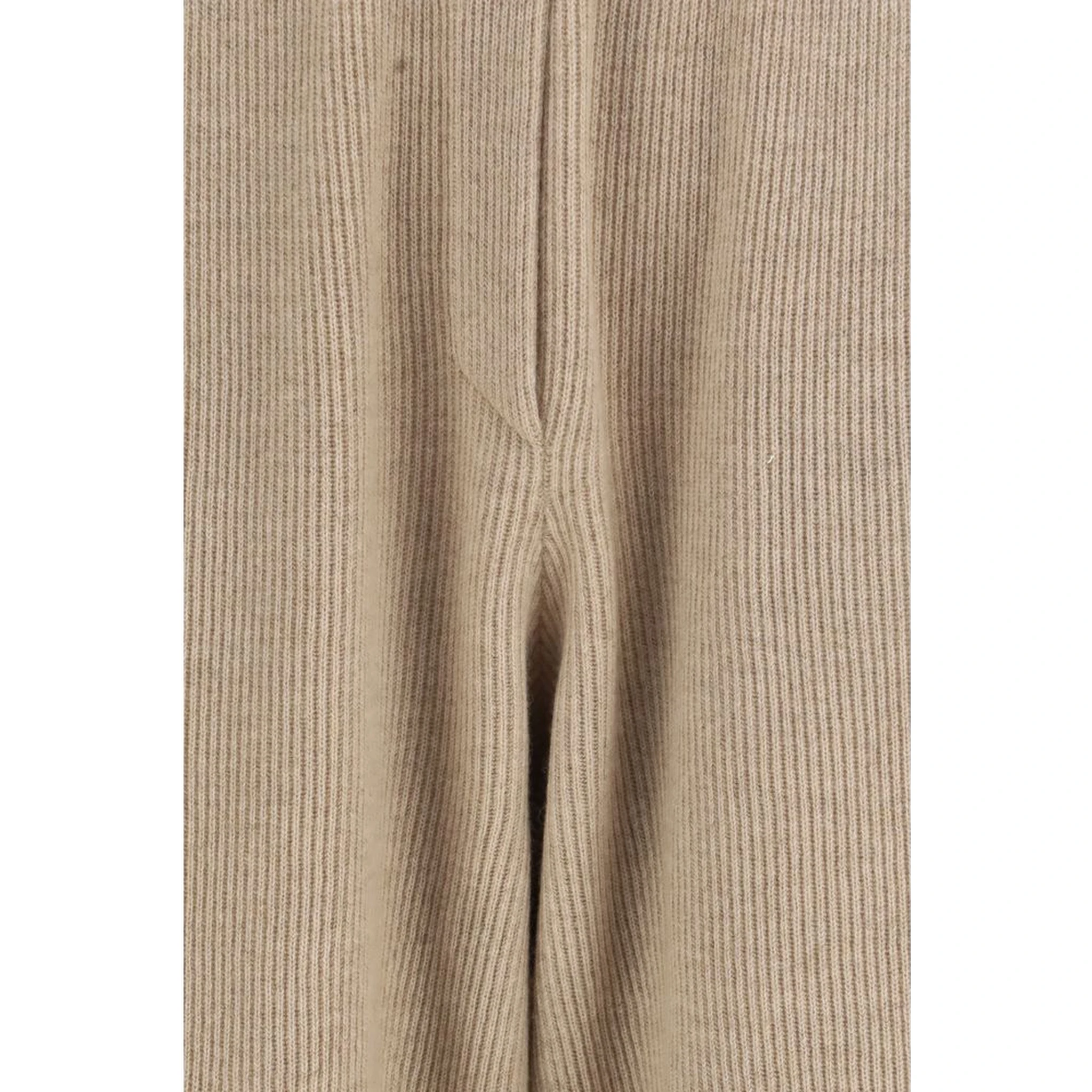 Beige Cashmere Casual Pants