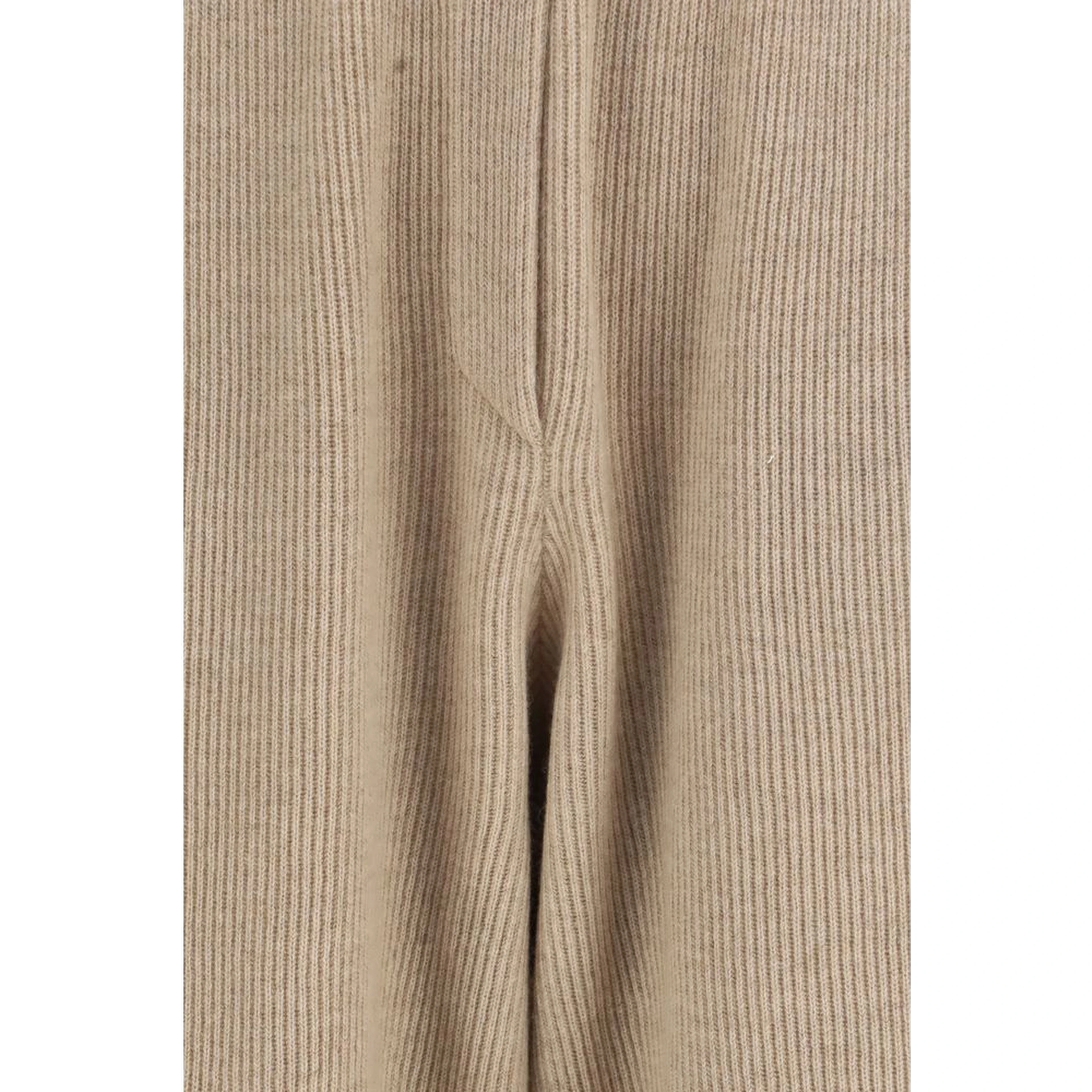 Beige Cashmere Casual Pants