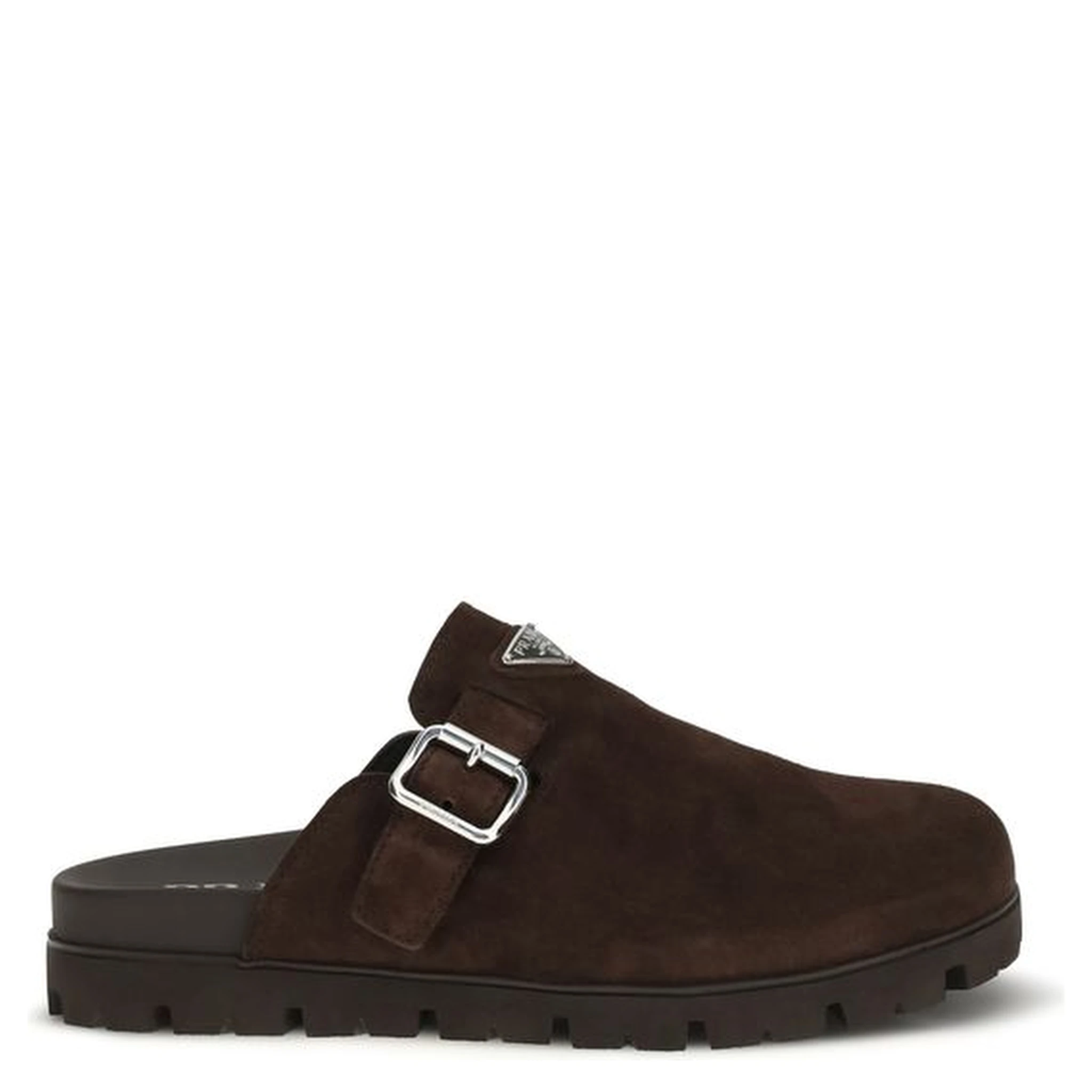 Brown Calf Leather Bos Taurus Mules