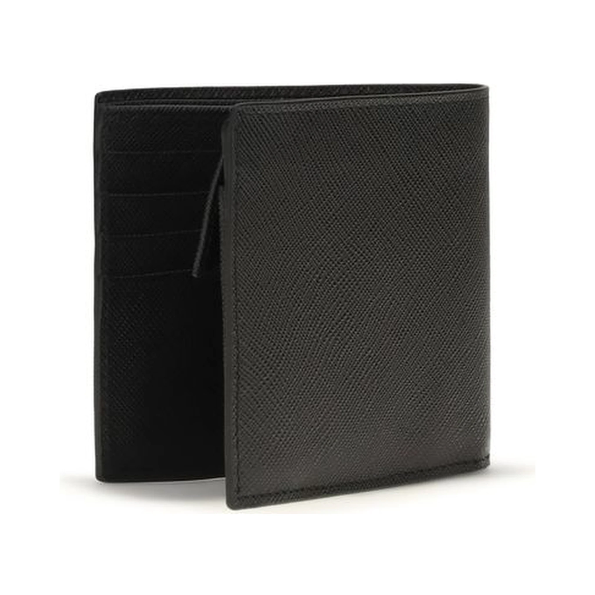 Black Calf Leather Bos Taurus Wallet