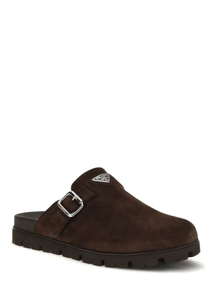 Brown Calf Leather Bos Taurus Mules alternative