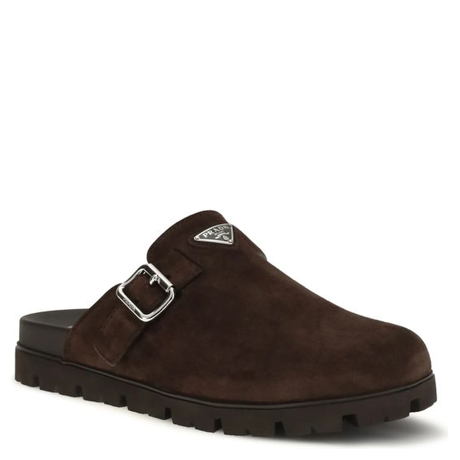 Brown Calf Leather Bos Taurus Mules
