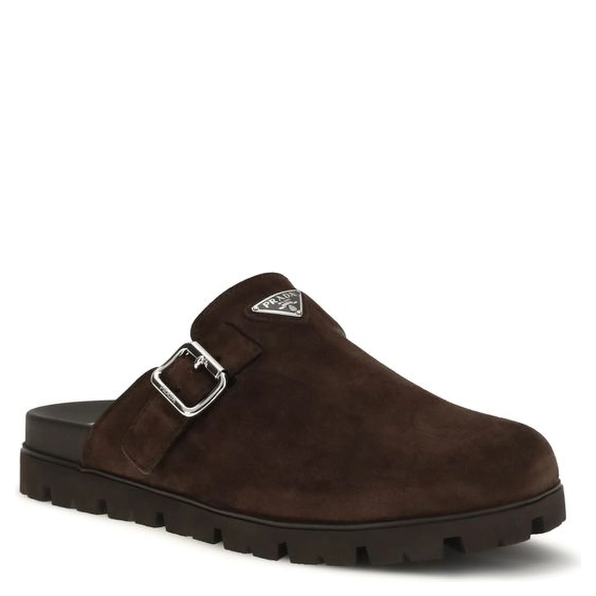 Brown Calf Leather Bos Taurus Mules