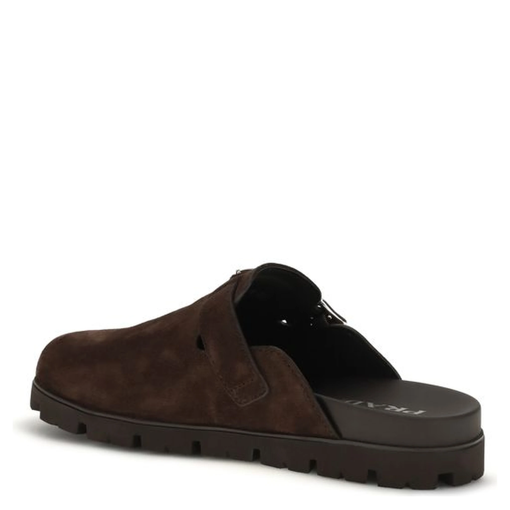 Brown Calf Leather Bos Taurus Mules