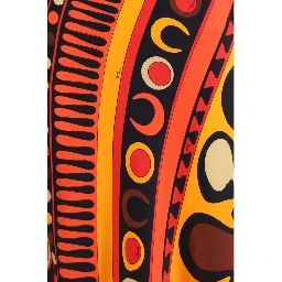Multicolor Silk Long Dress