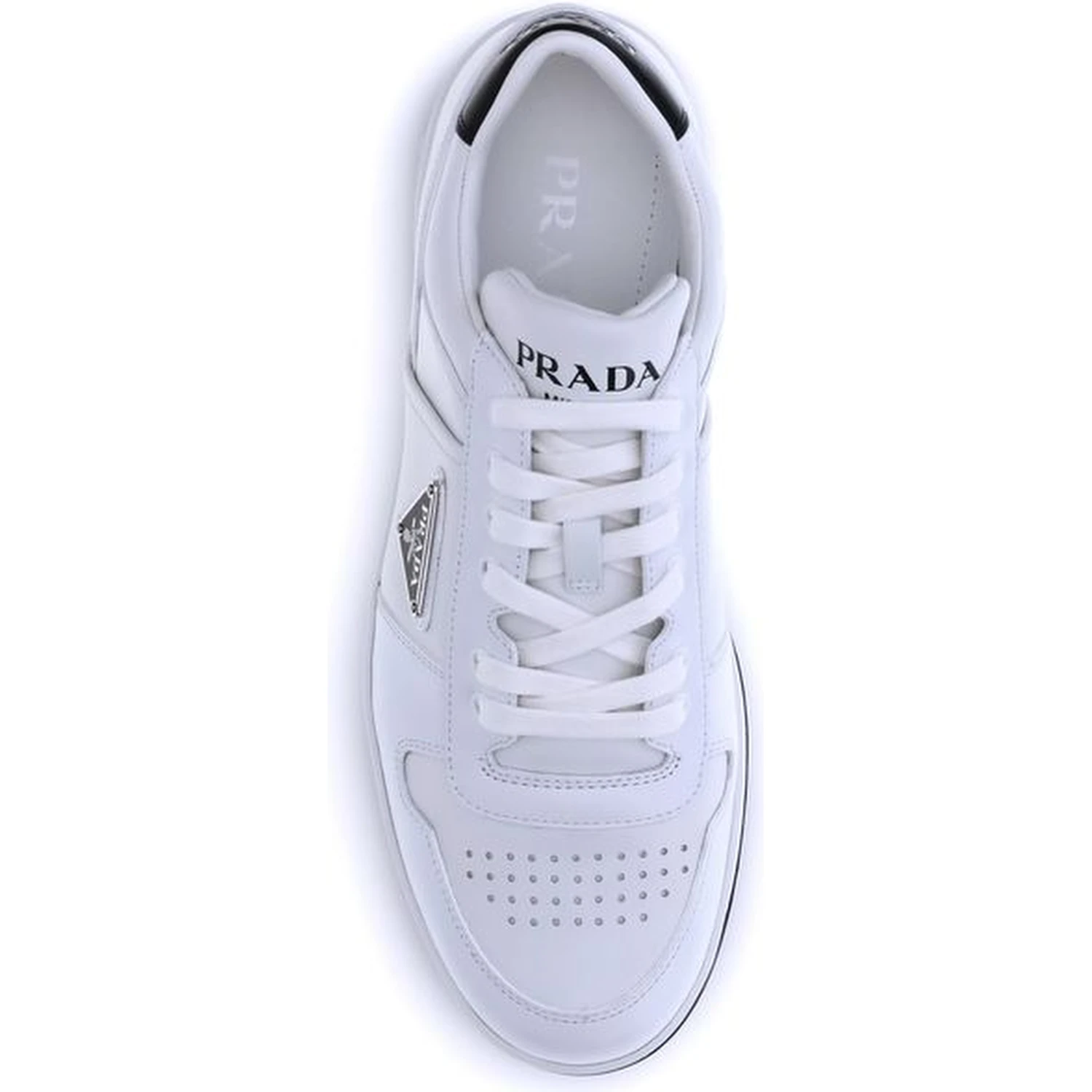 White Calf Leather Bos Taurus Low Top Sneakers