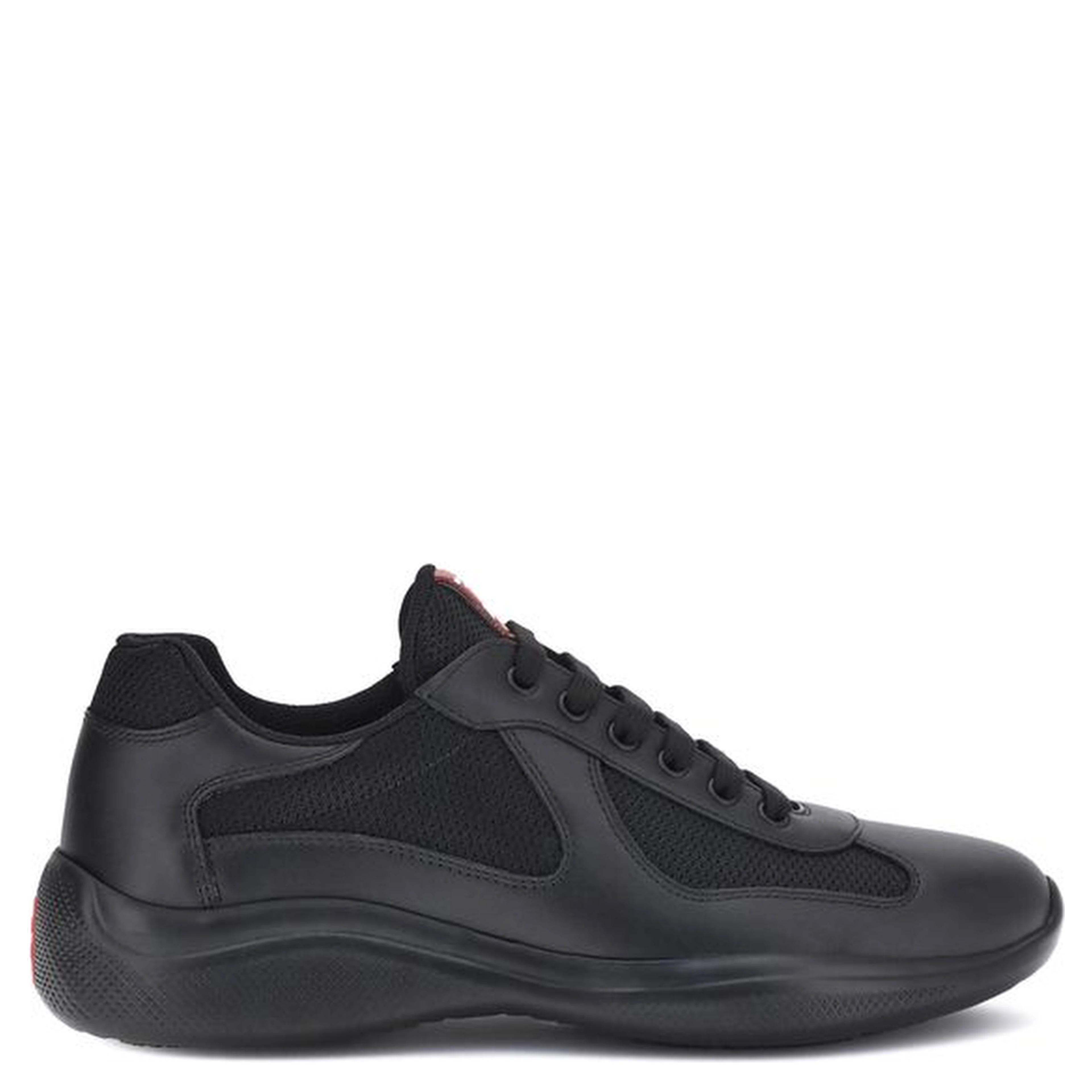 Black Calf Leather Bos Taurus Athletic Sneakers