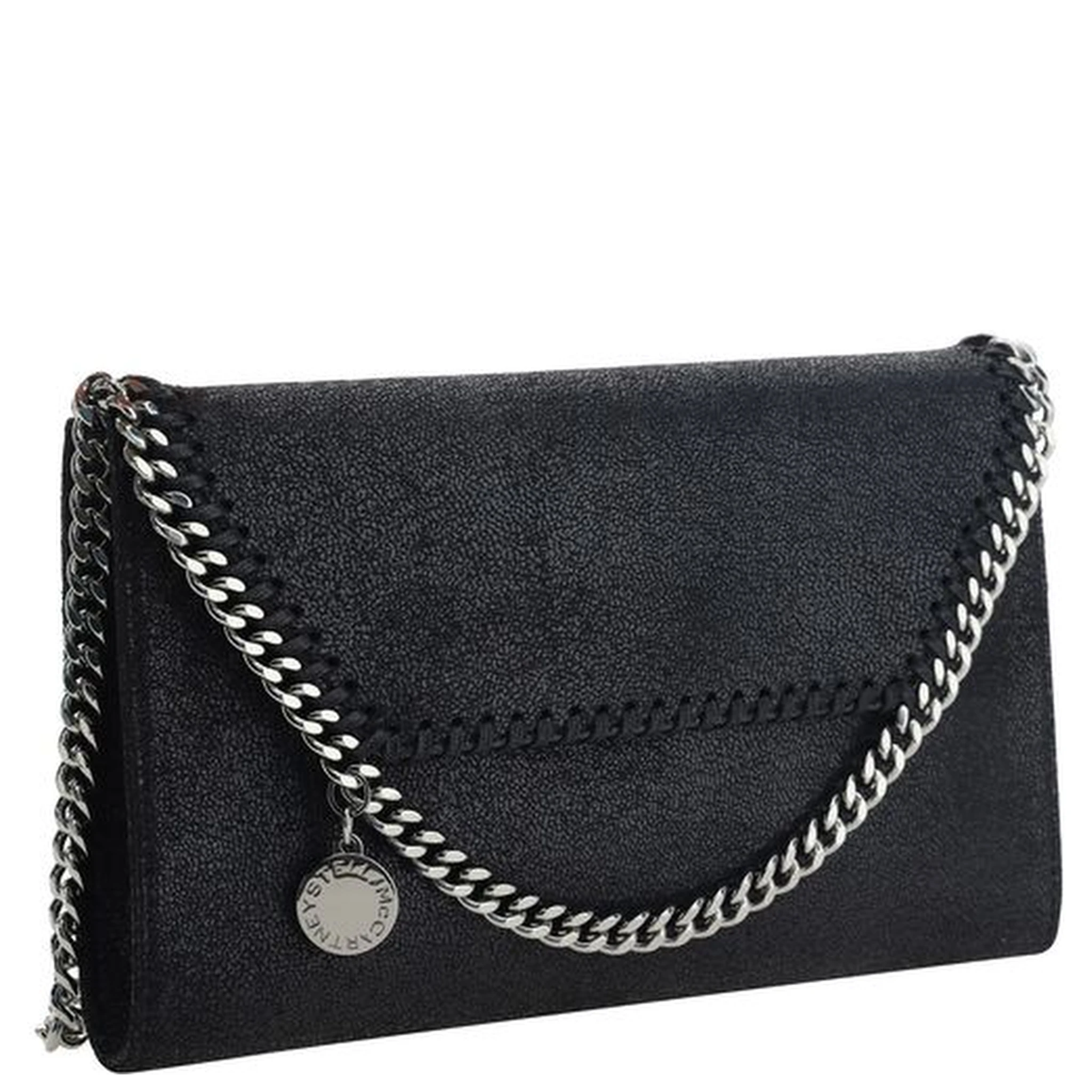 Black Polyester Shoulder Bag
