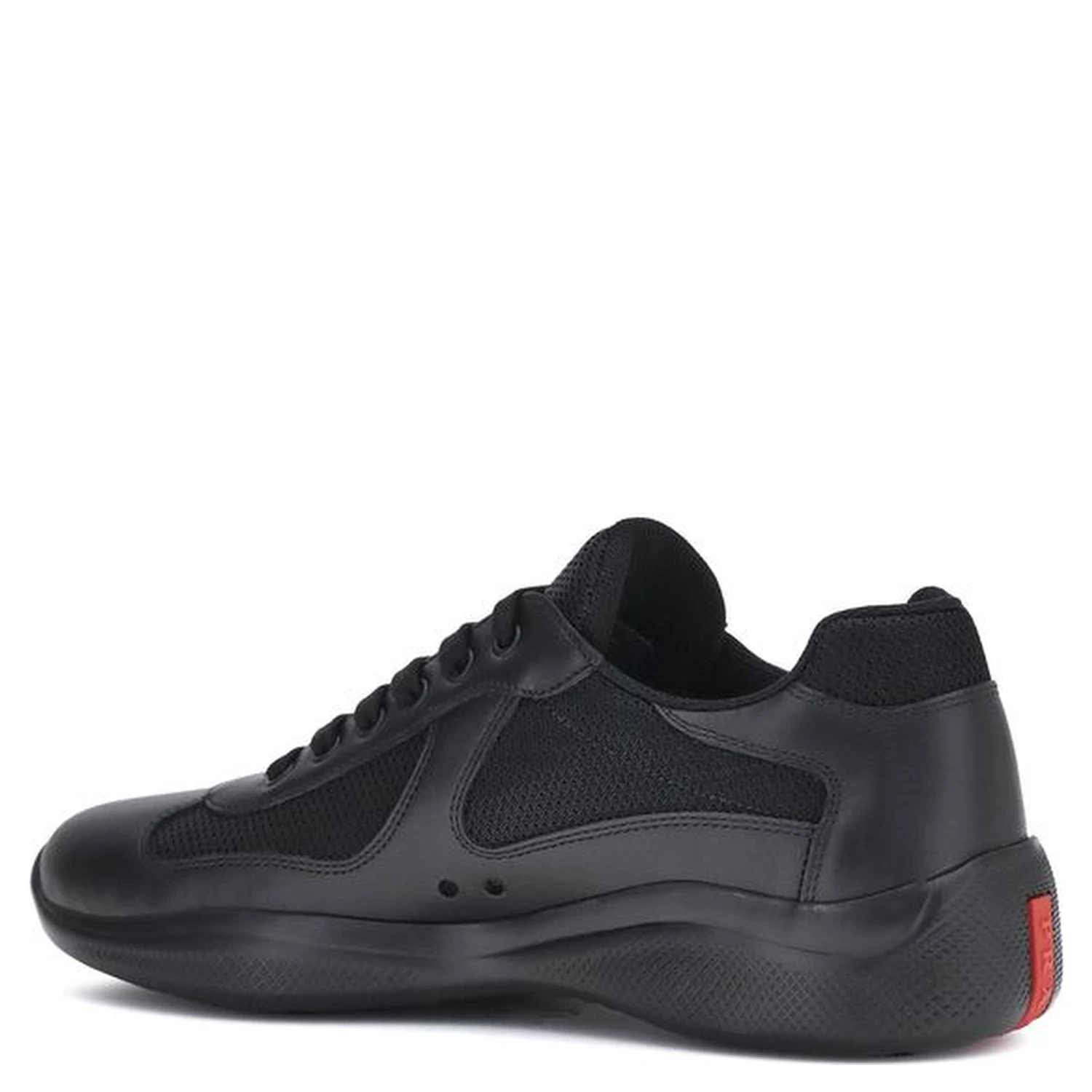 Black Calf Leather Bos Taurus Athletic Sneakers
