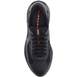 Black Calf Leather Bos Taurus Athletic Sneakers