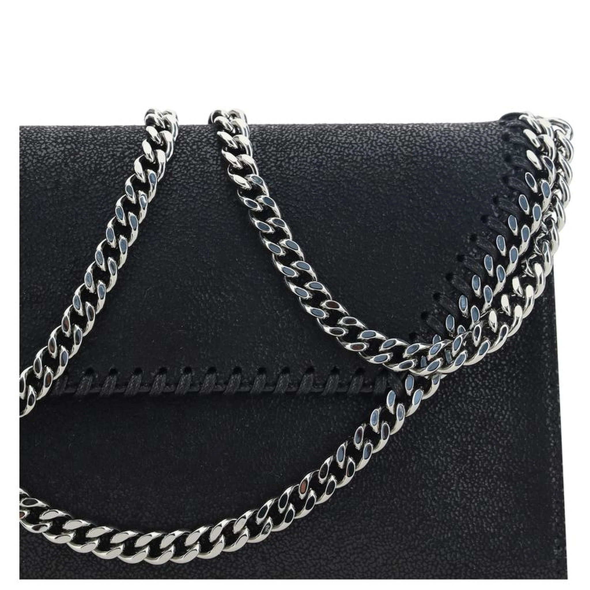 Black Polyester Shoulder Bag