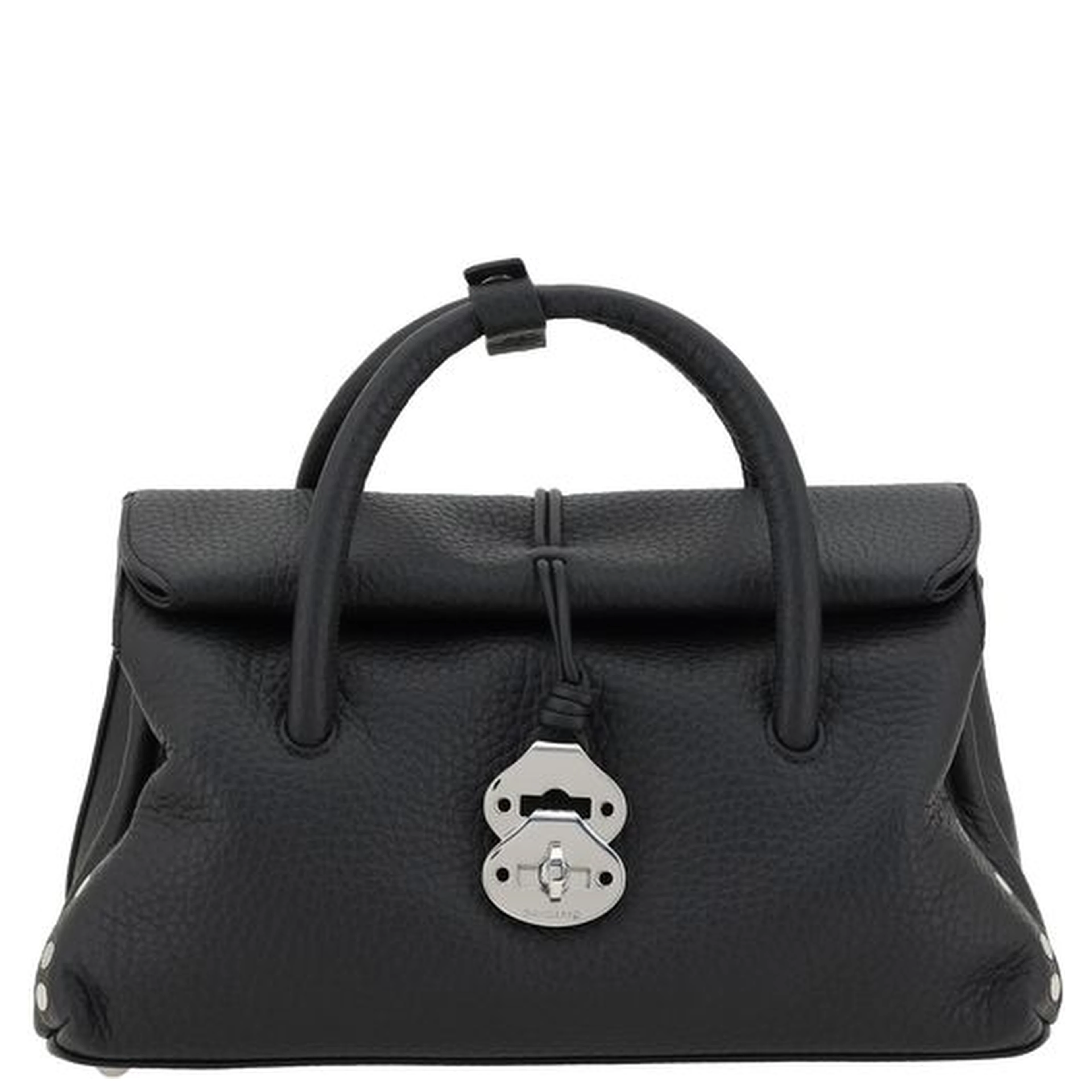 Black Calf Leather Bos Taurus Shoulder Bag