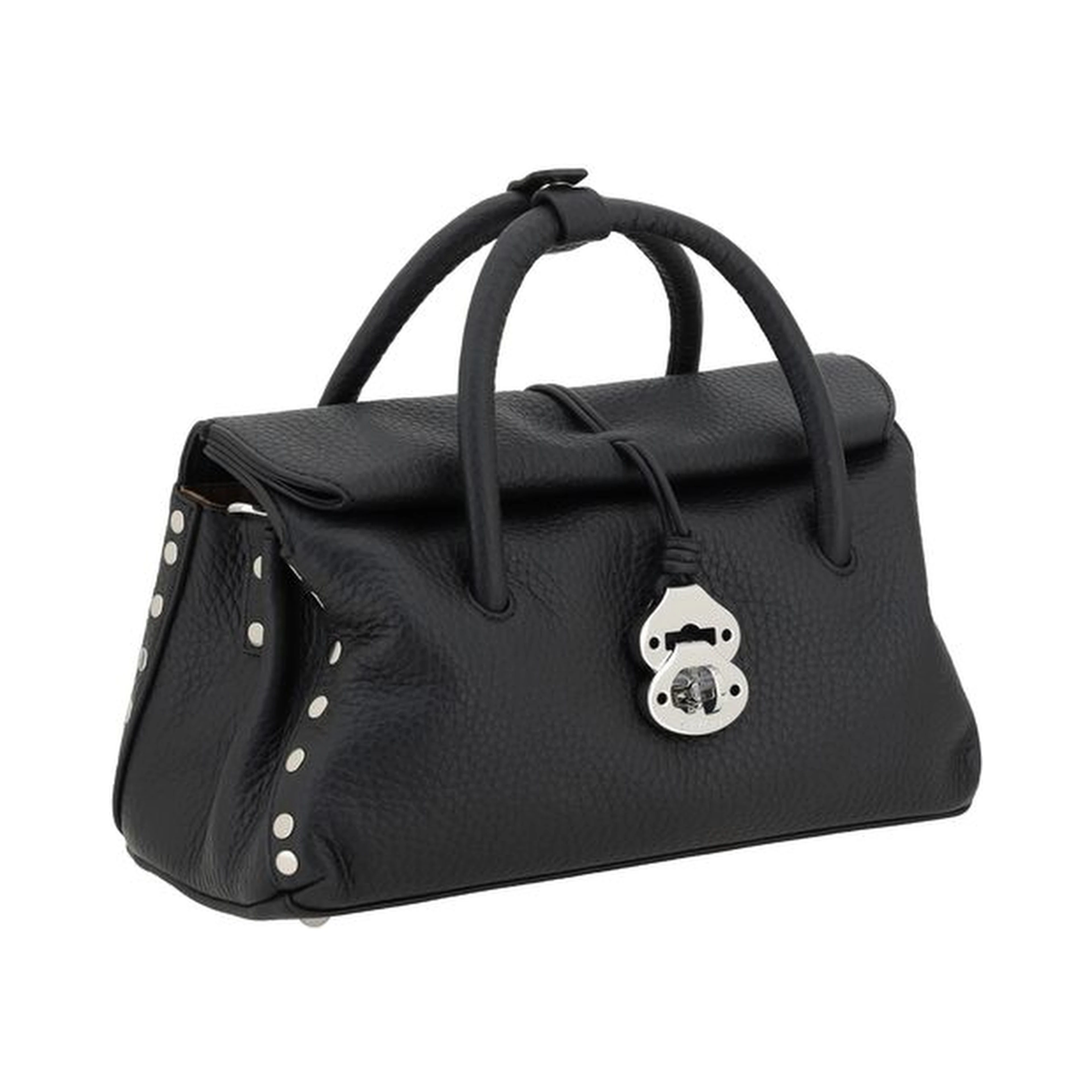 Black Calf Leather Bos Taurus Shoulder Bag