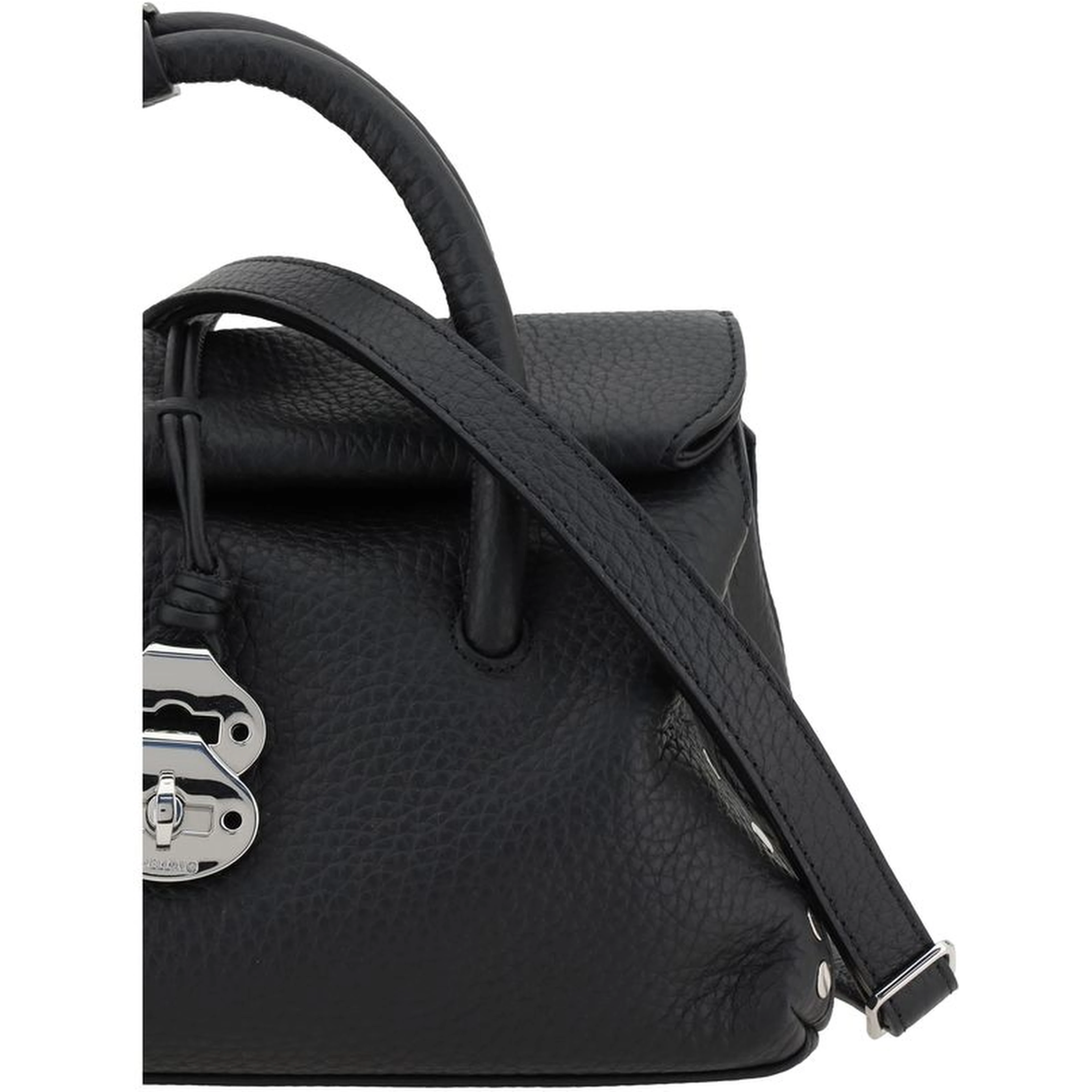 Black Calf Leather Bos Taurus Shoulder Bag
