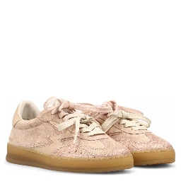 "Club" suede sneakers with glitter