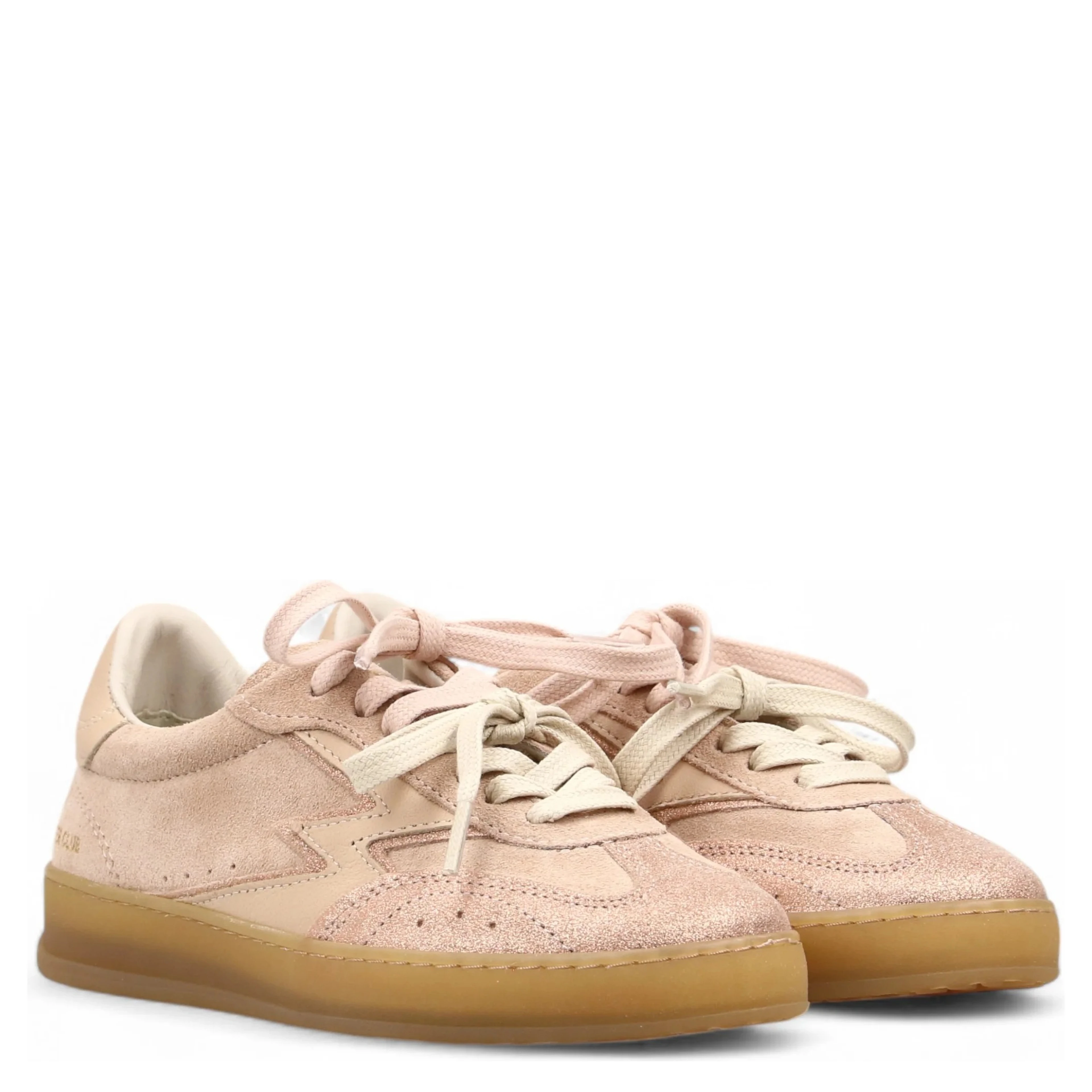"Club" suede sneakers with glitter