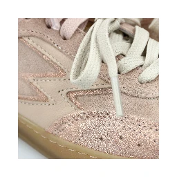 "Club" suede sneakers with glitter