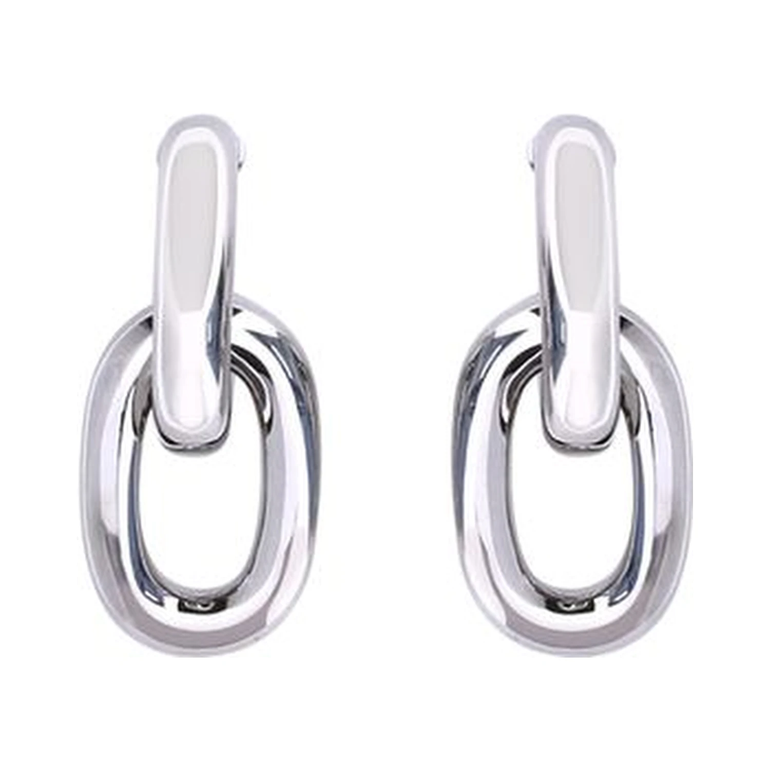 Silver Resin Earrings