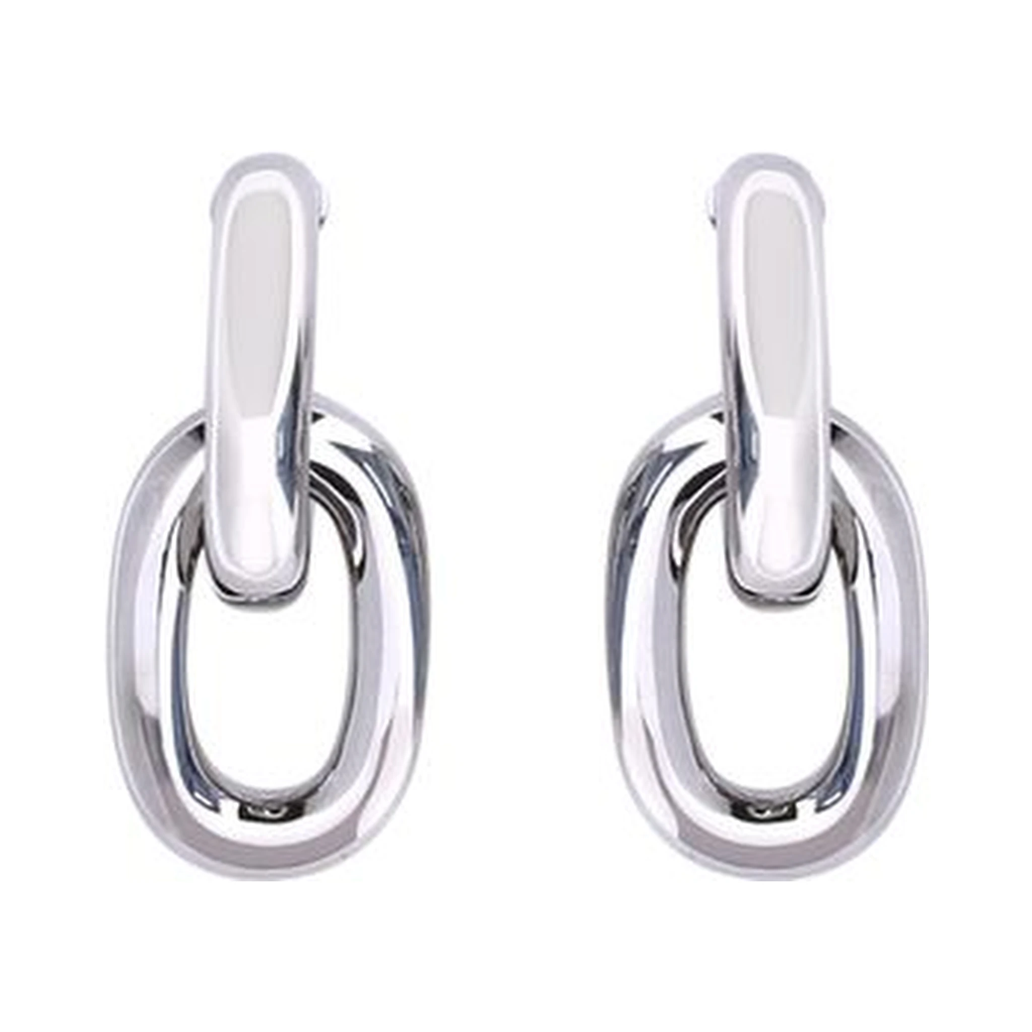 Silver Resin Earrings