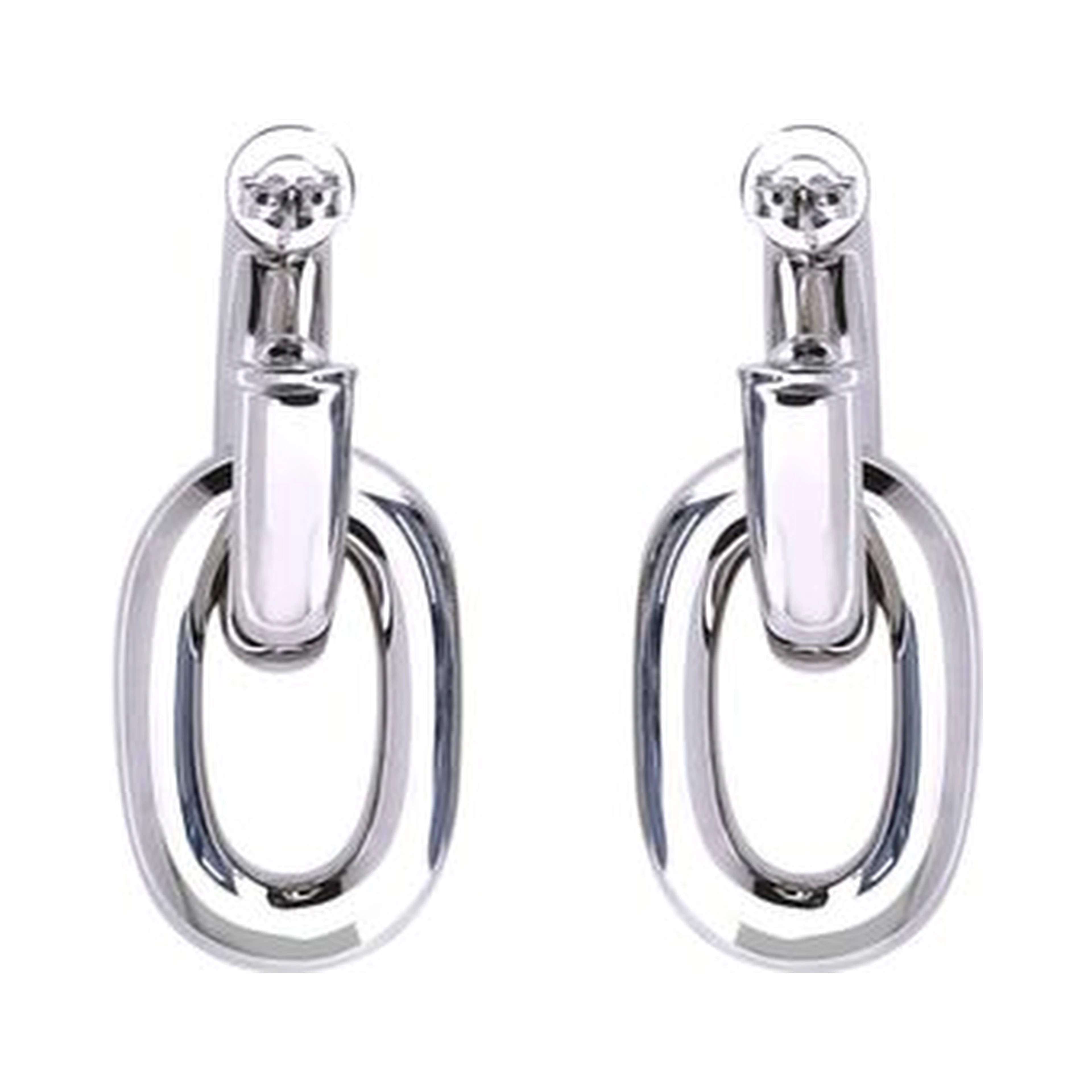 Silver Resin Earrings
