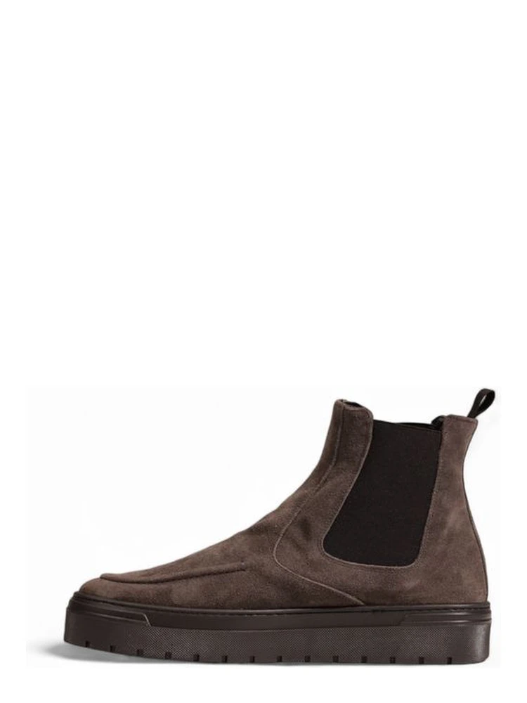 Gray Suede Leather Chelsea Boots alternative