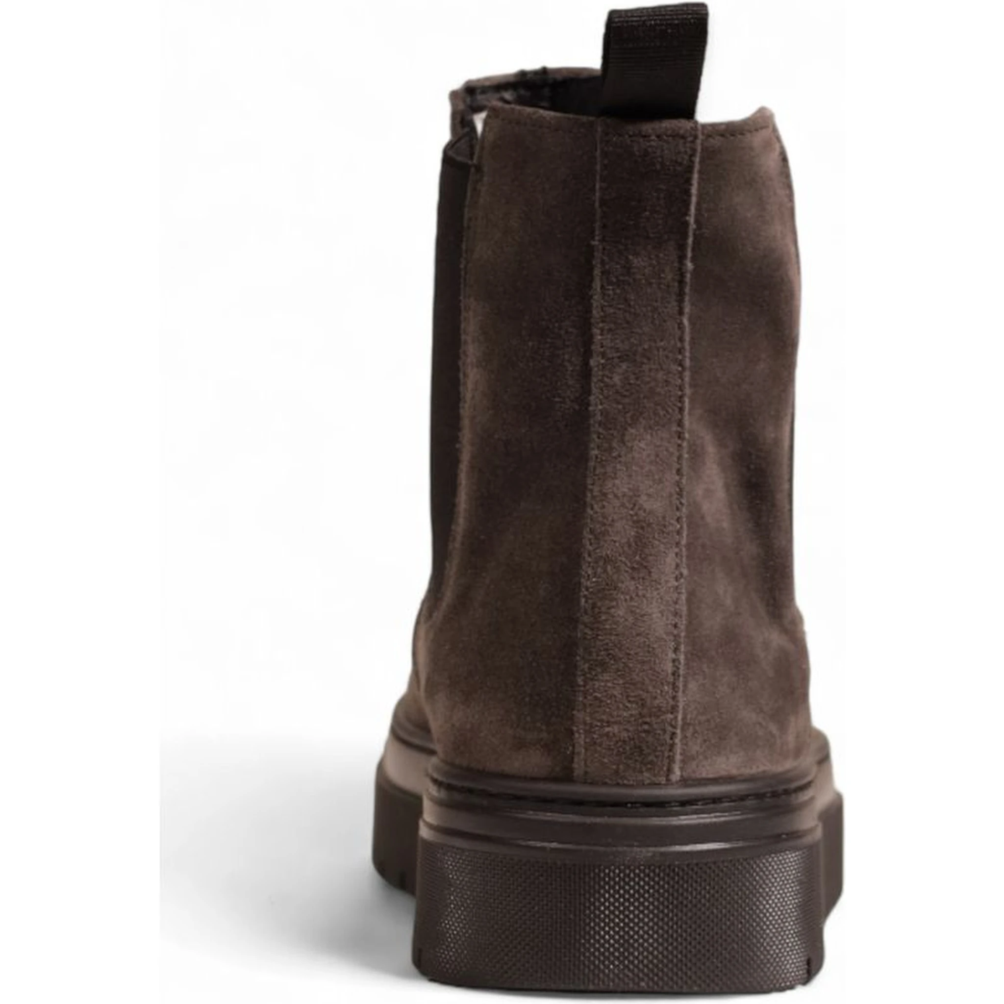 Gray Suede Leather Chelsea Boots