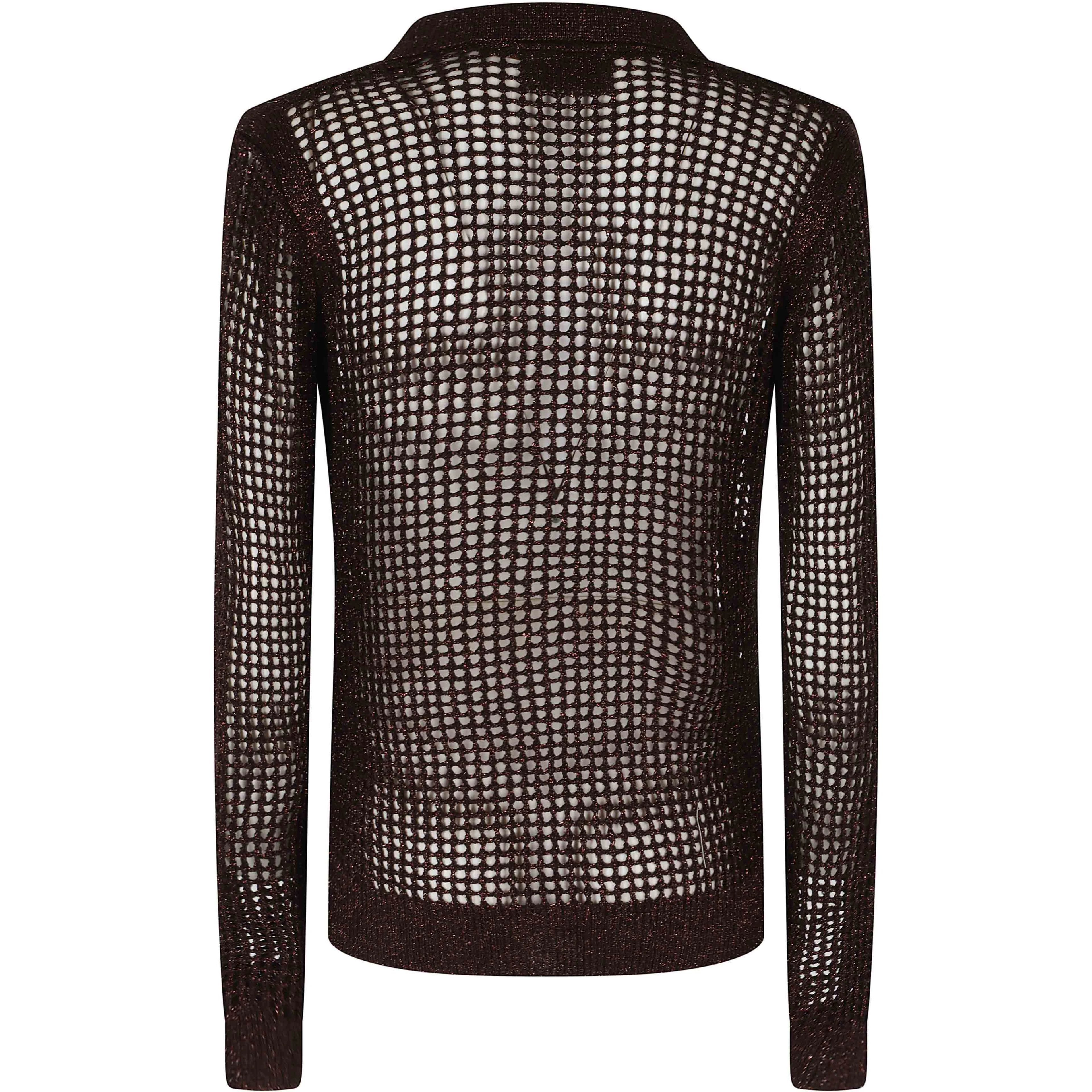 KNIT POINTELLE POLO
